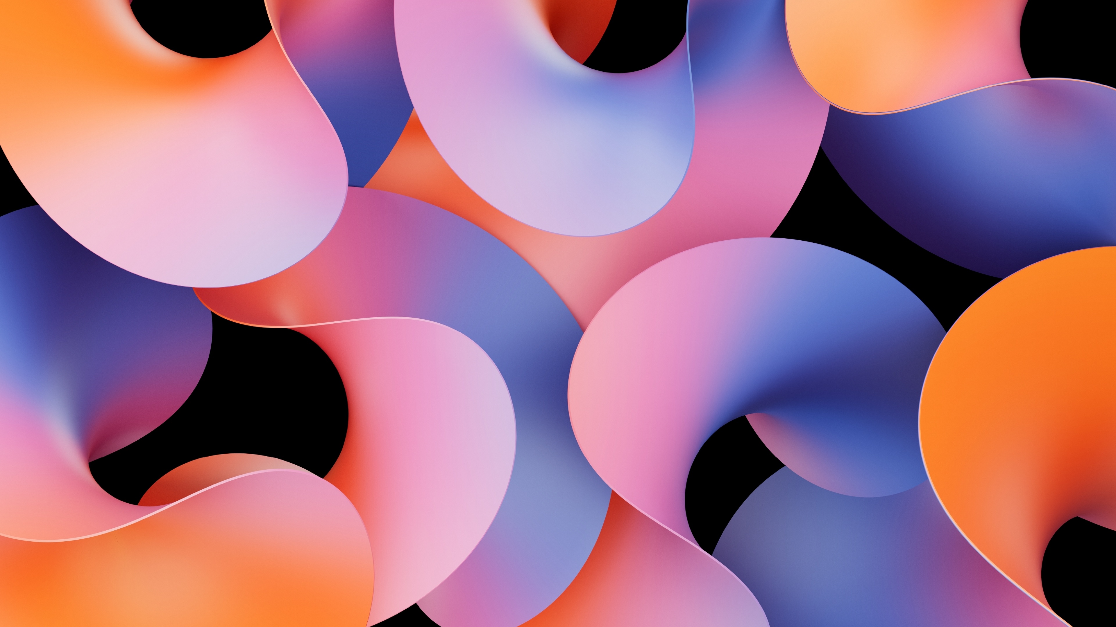 Free download Abstract Smooth Curved Minimalism AI Art 4K Wallpaper, Wallpaper(s) website provided.