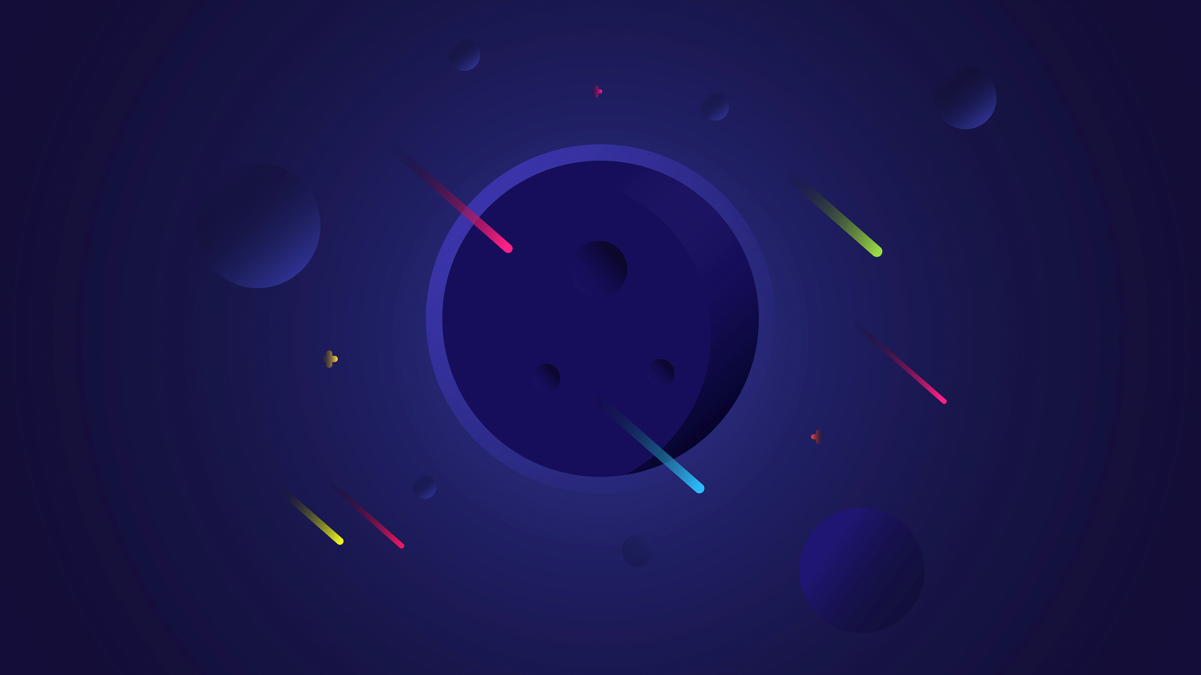 Free download Picture AI Art Simple Background Space Planet Blue Background Meteor Minimalism 4K Wallpaper, Wallpaper(s) website provided.