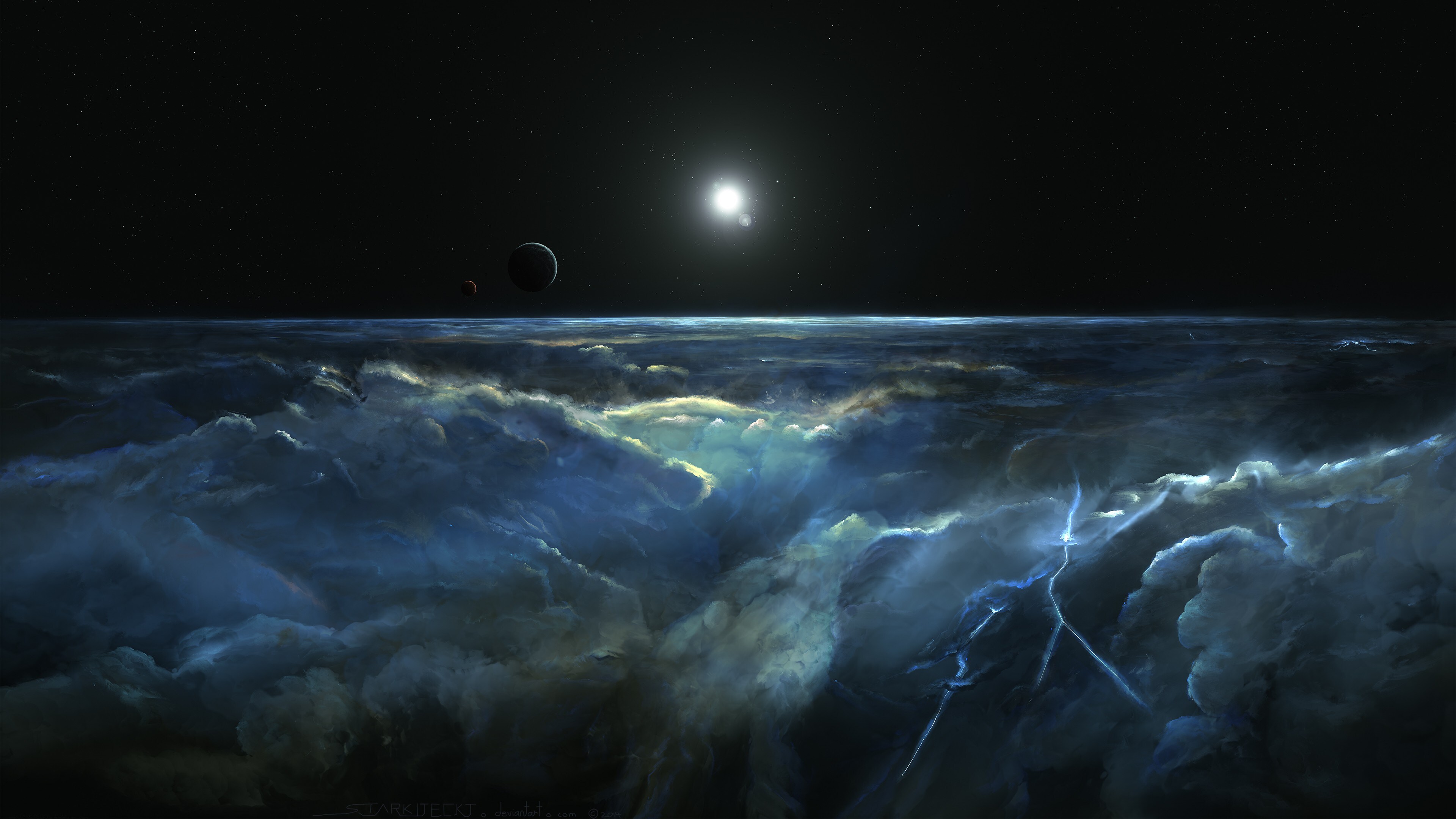 Free download AI Art Space Art Space Planet Universe Stars Computer Wallpaper 4K Wallpaper, Wallpaper(s) website provided.