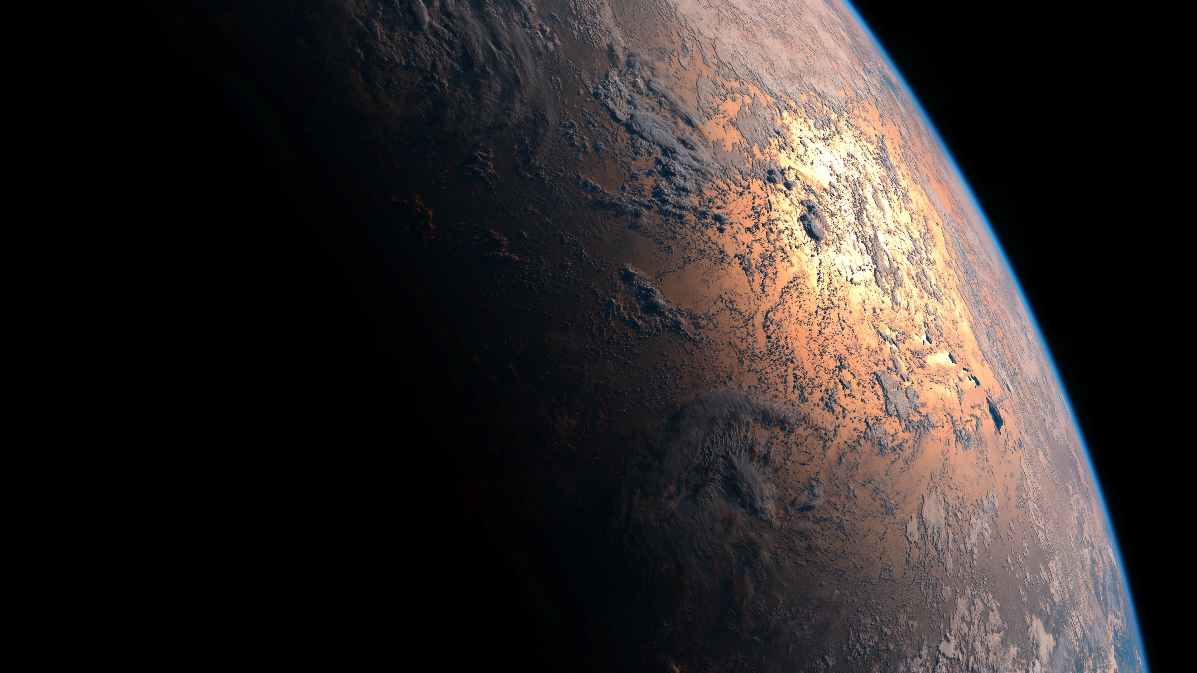 Free download Space Space Art AI Art Planets 4K Wallpaper, Wallpaper(s) website provided.