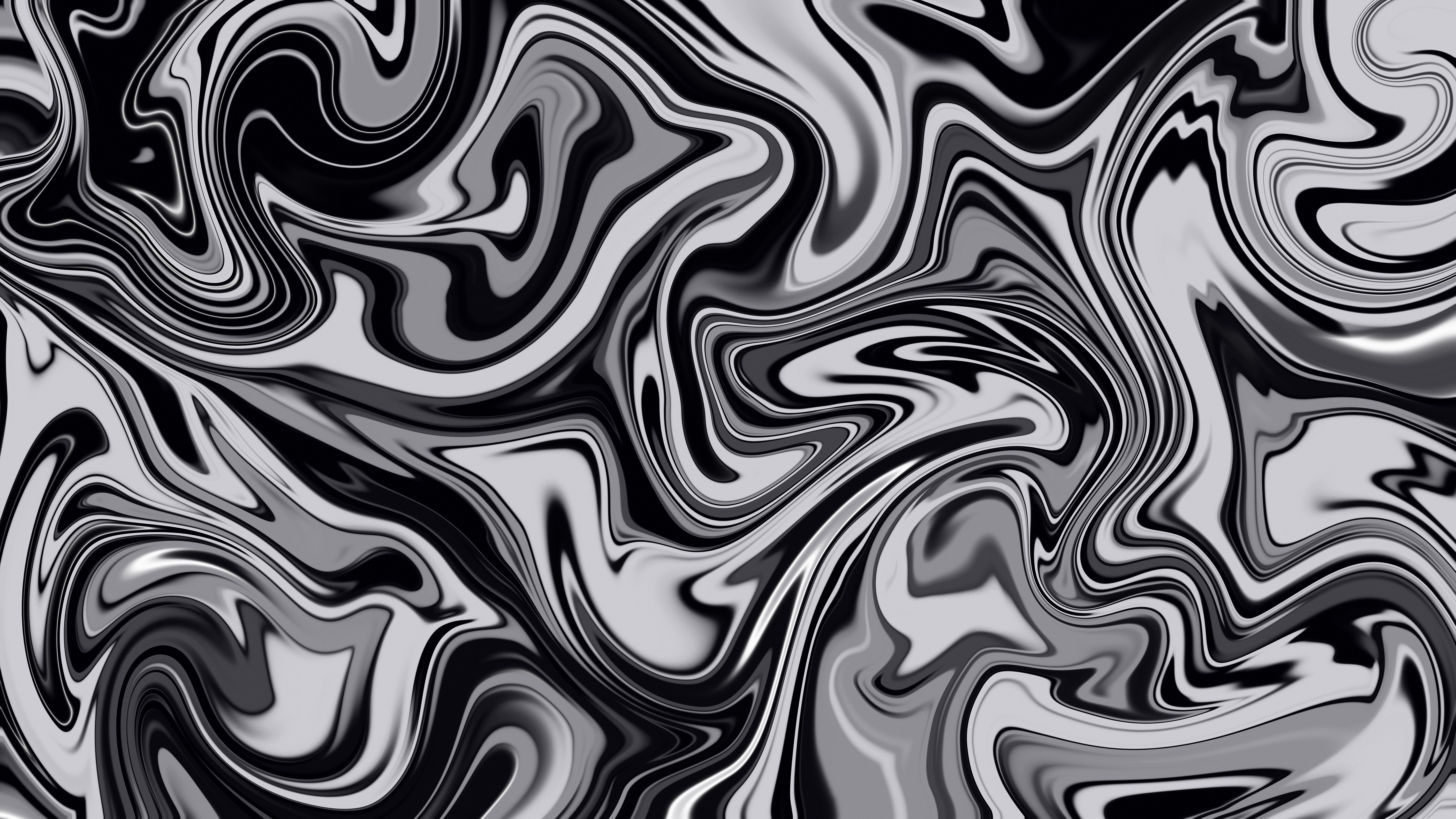 Free download Abstract Swirl Curve Flowing Digital Art Pattern Monochrome Vibrant 4K Wallpaper, Wallpaper(s) website provided.