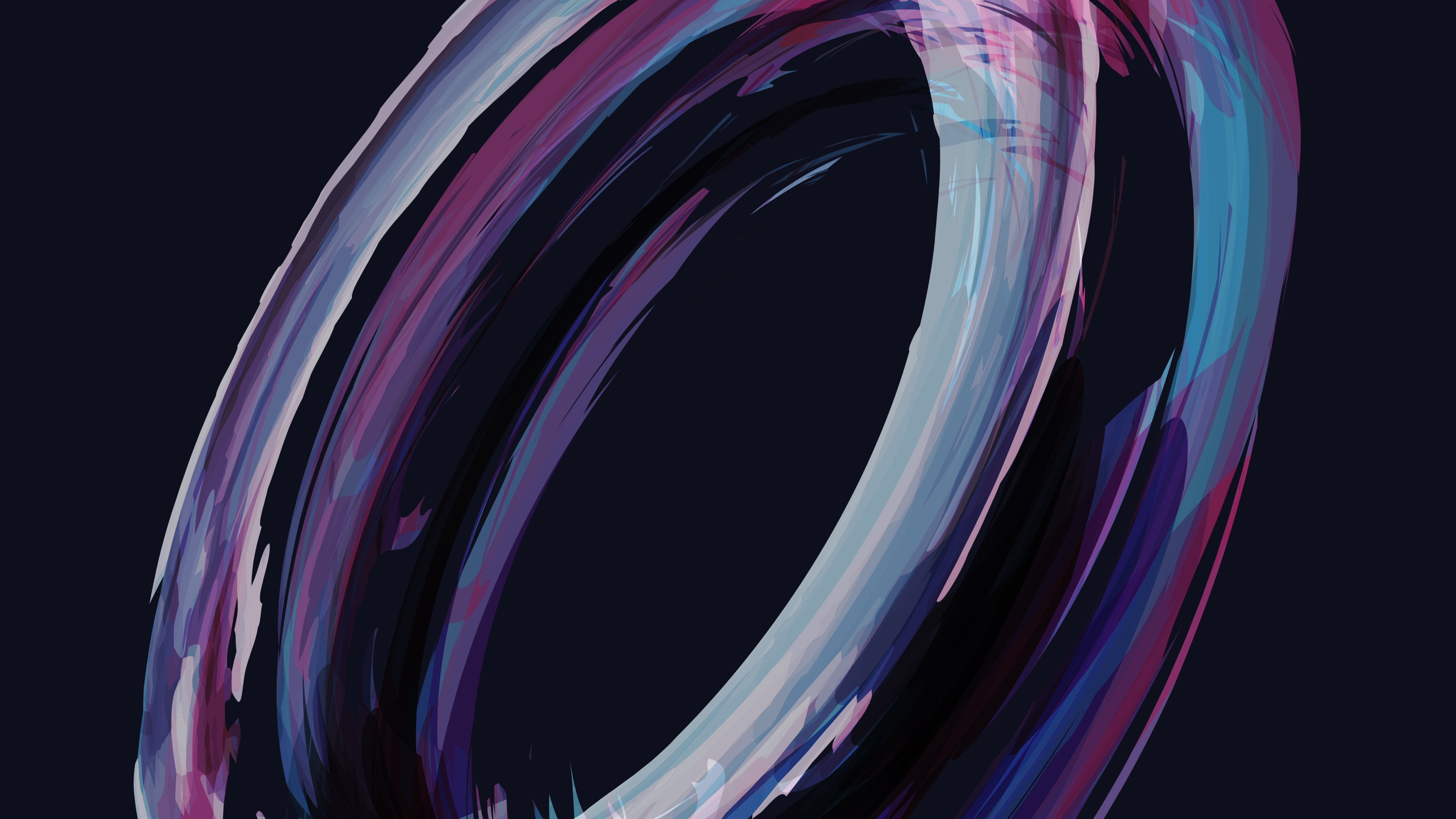Free download Abstract Circle Simple Background Blue Background Purple 4K Wallpaper, Wallpaper(s) website provided.