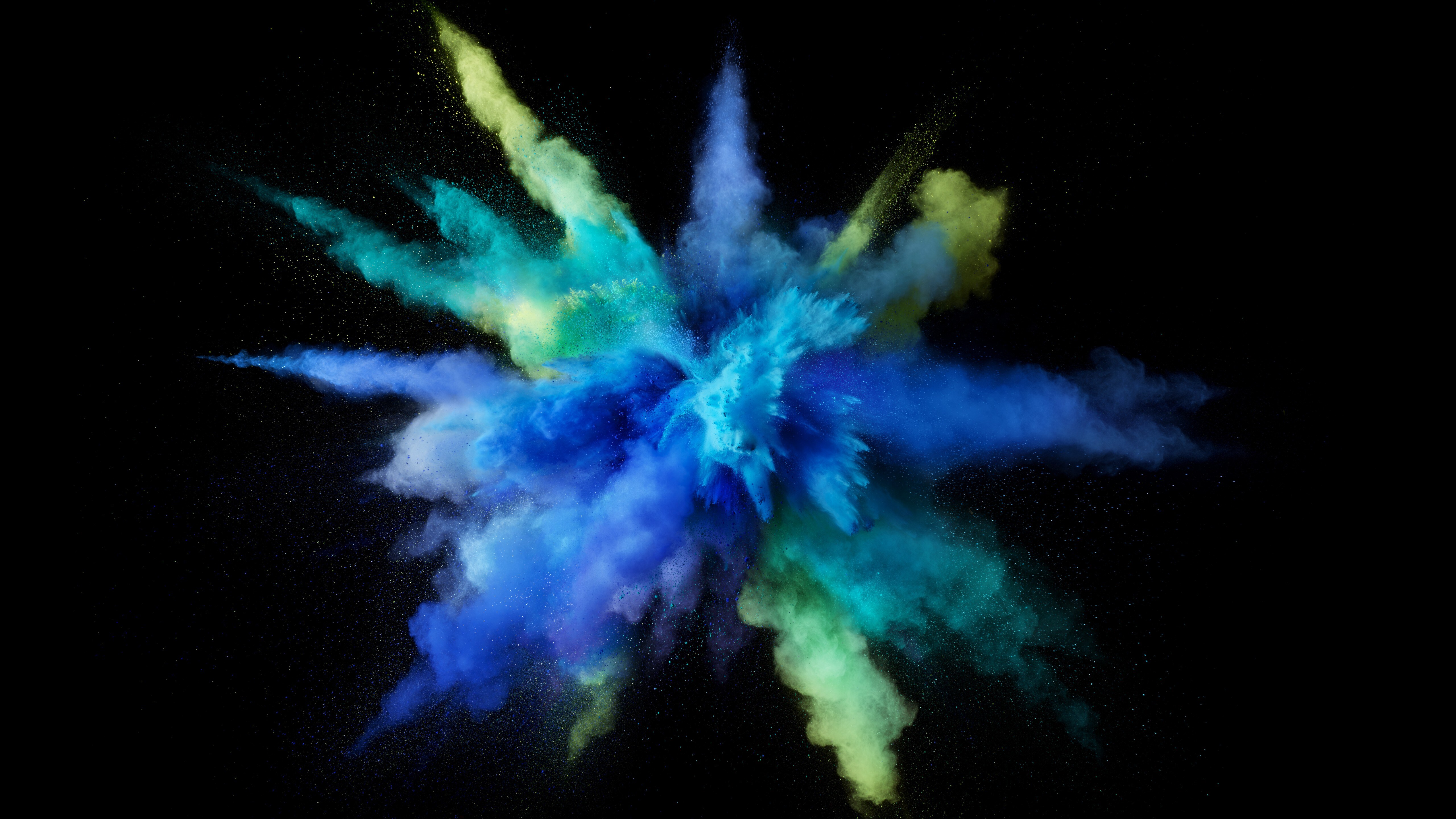 Free download Colorful Black Blue Green Black Background 4K Wallpaper, Wallpaper(s) website provided.