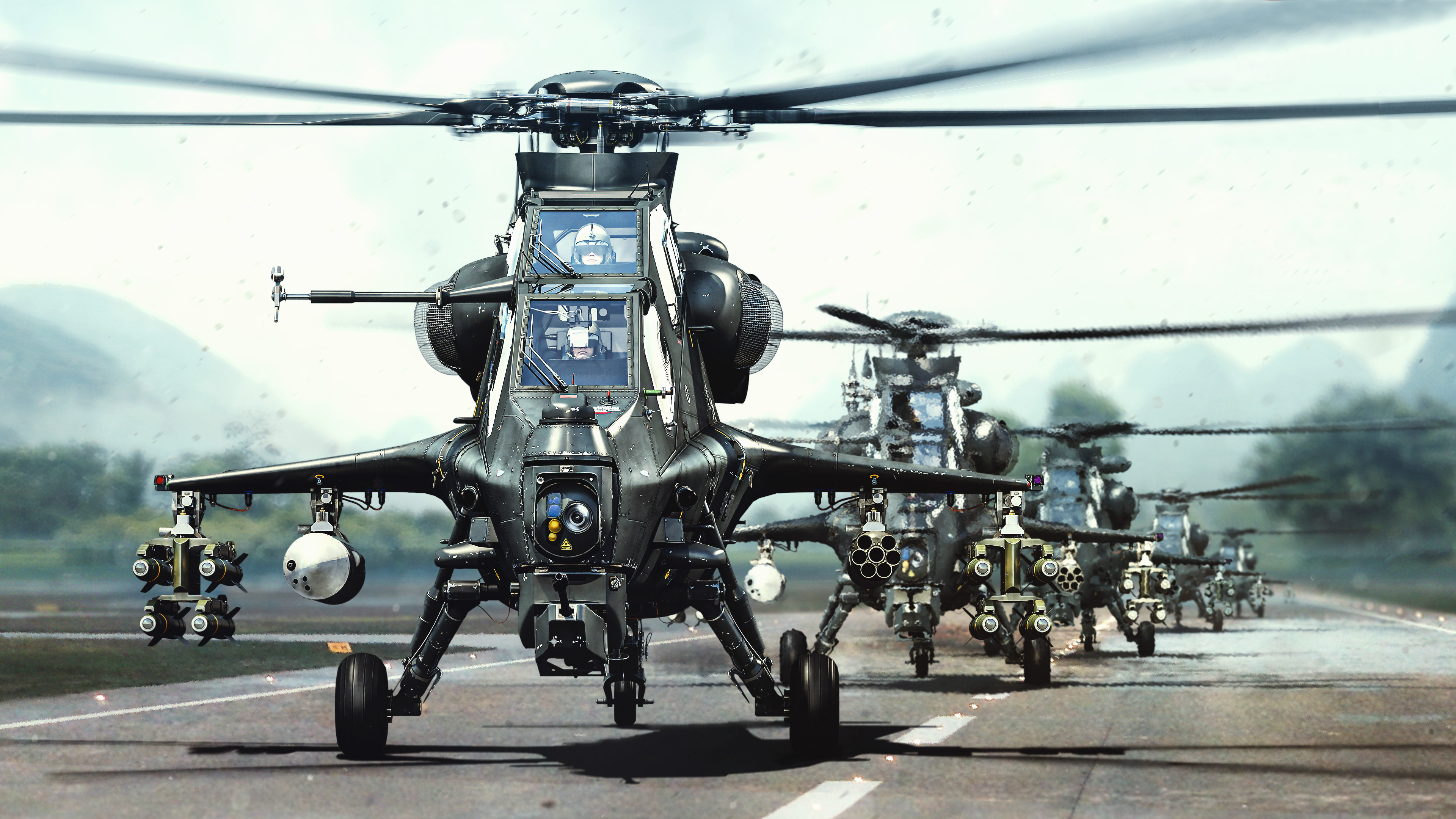 Free download Helicopter Games Chinese Army Gun Attack Helicopter Computer Wallpaper 4K Wallpaper, Wallpaper(s) website provided.