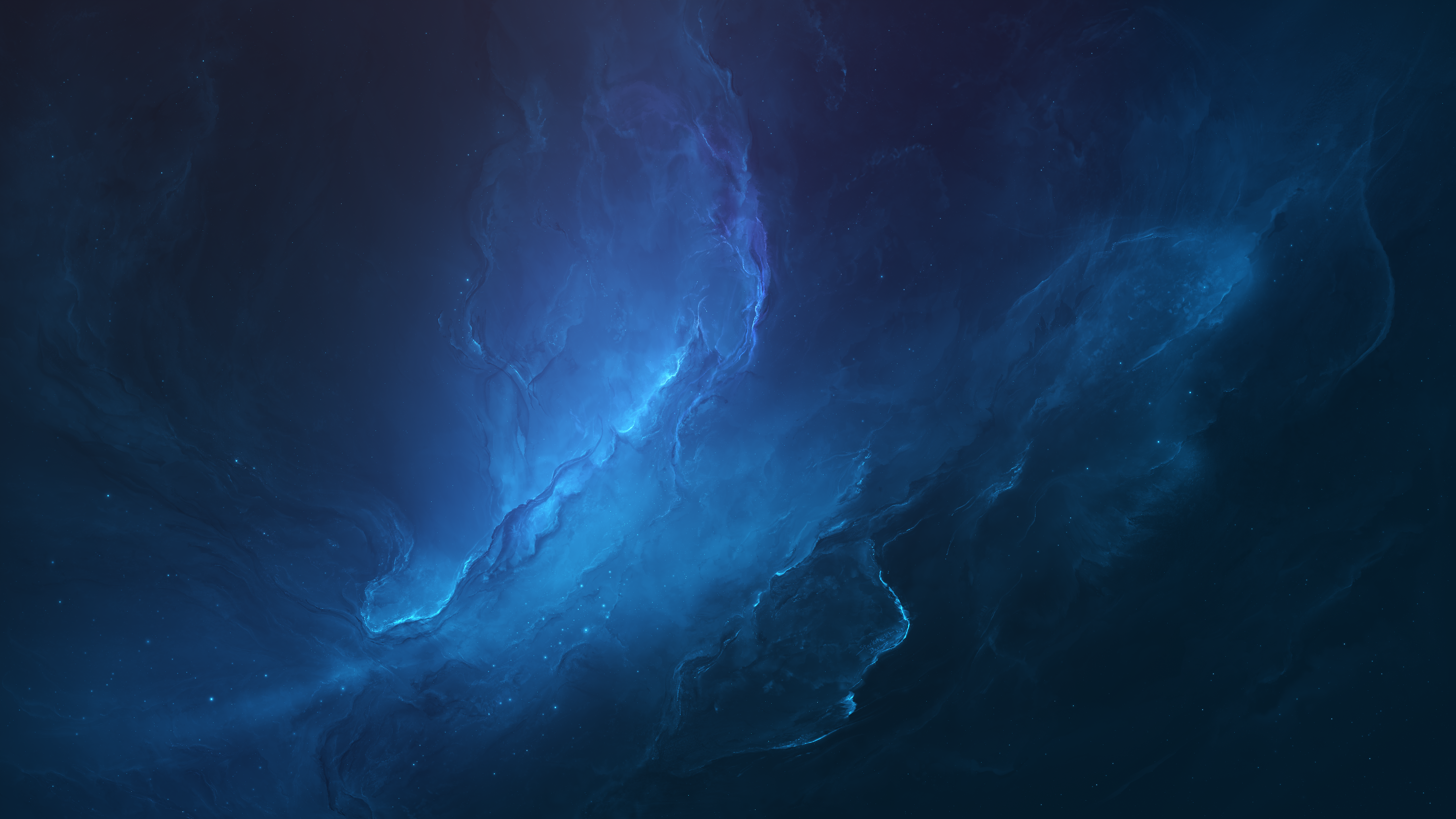 Free download Star Technology Space Nebula Stars AI Art 4K Wallpaper, Wallpaper(s) website provided.