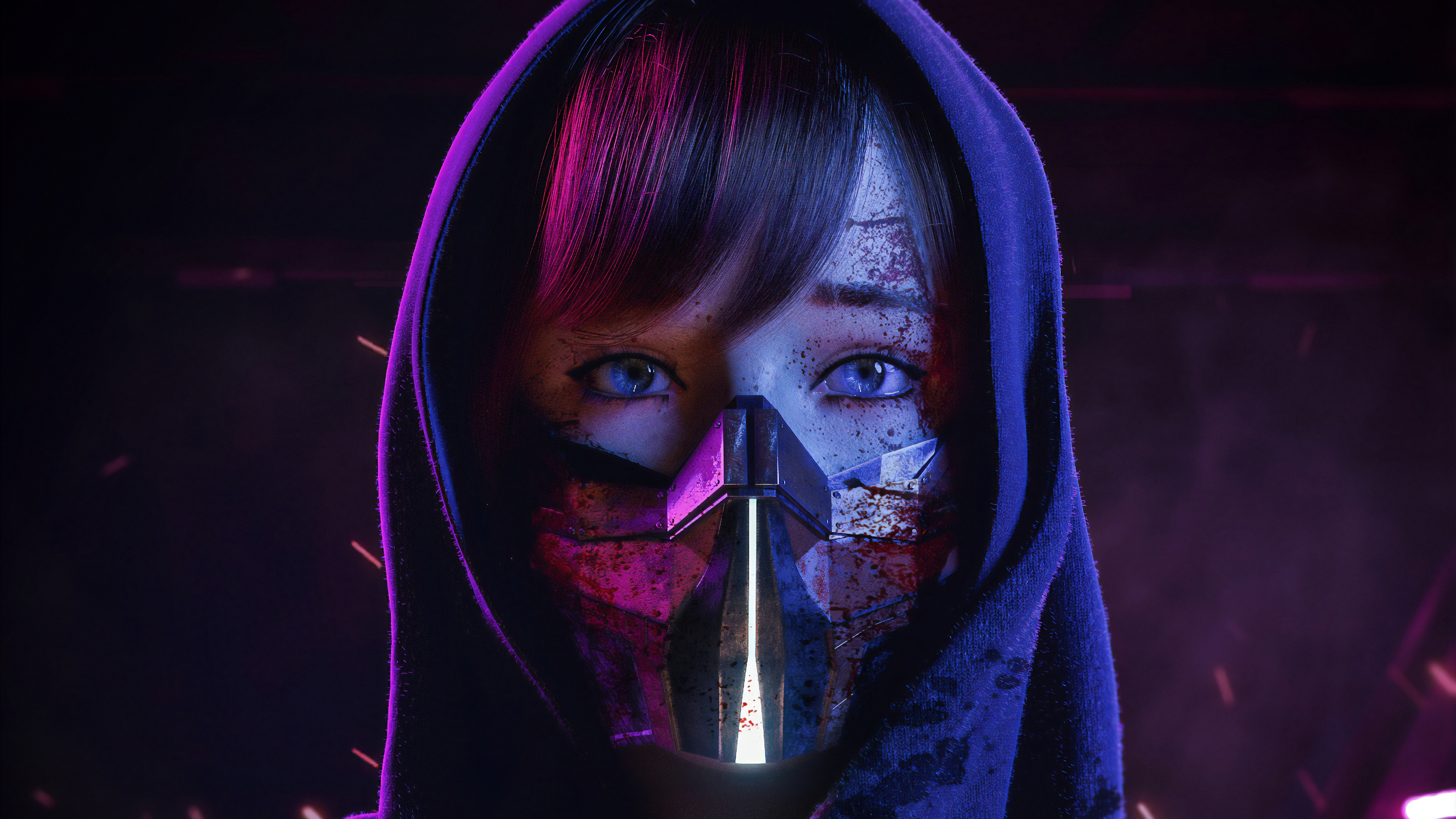 Free download Woman Mask Picture in Picture Computer Wallpaper 4K Wallpaper, Wallpaper(s) website provided.