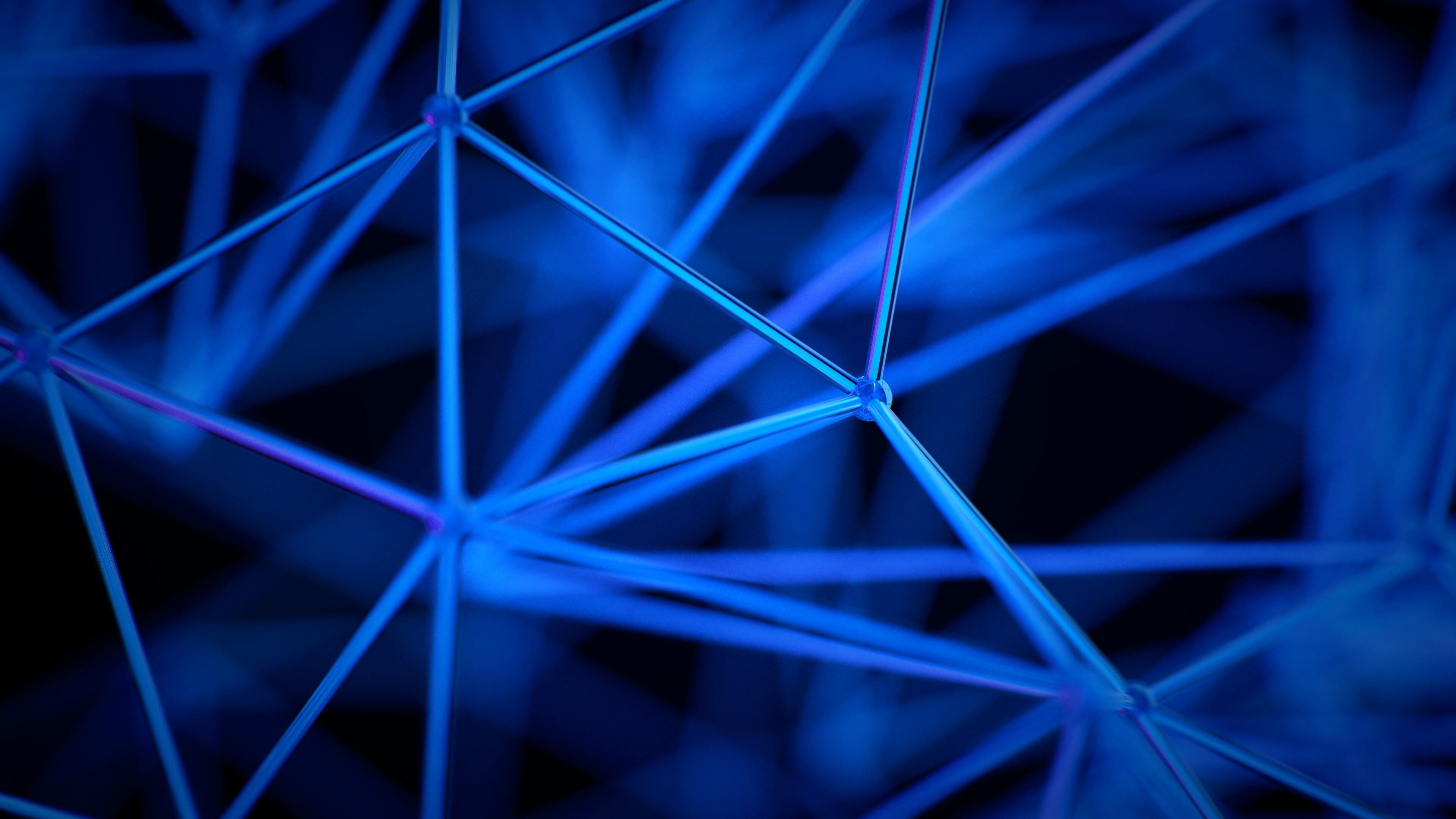 Free download Digital Art Abstract Pattern Geometric Triangle Line Blue Blue Background Computer Wallpaper 4K Wallpaper, Wallpaper(s) website provided.