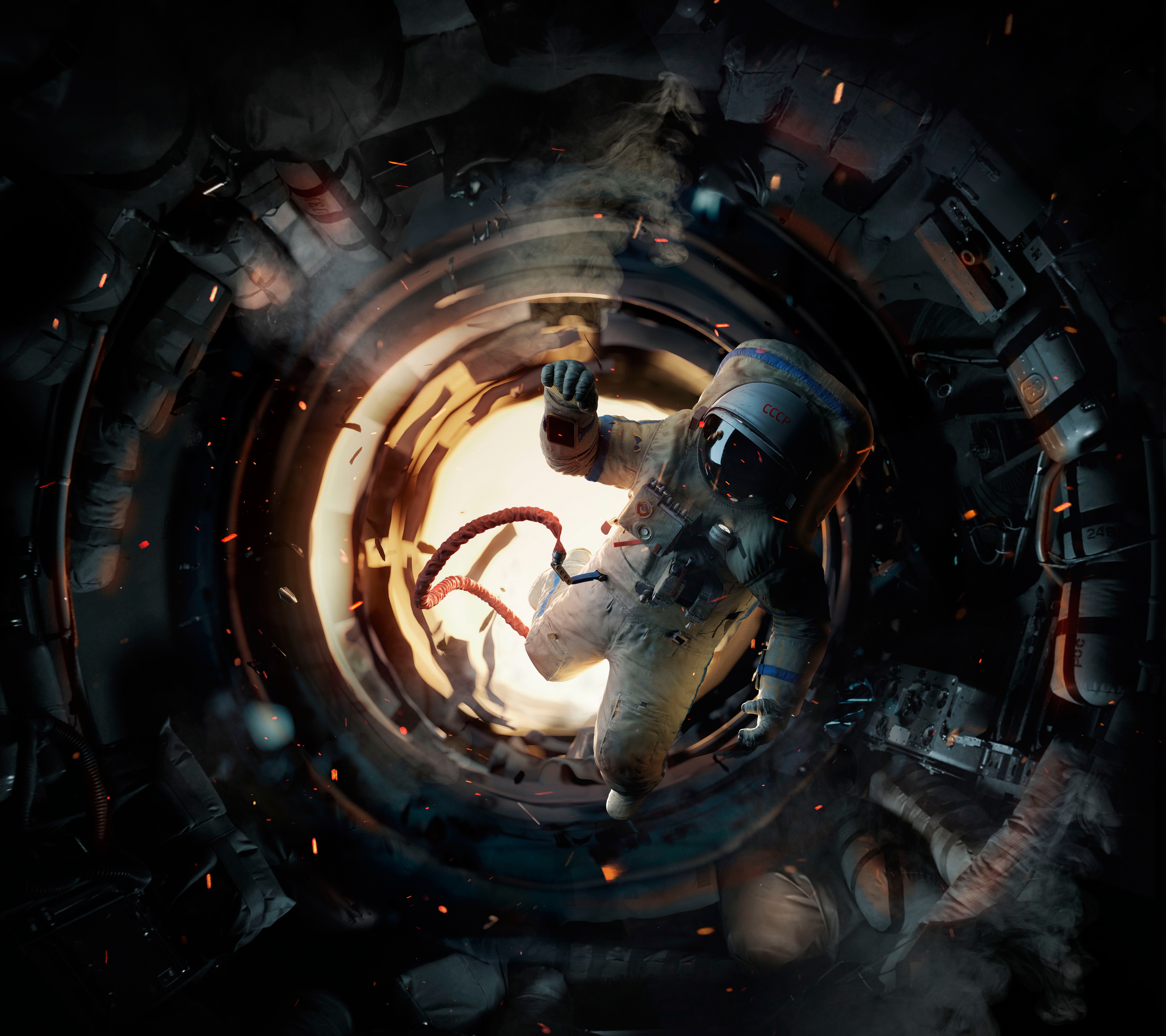Free download Astronaut AI Art Space Space Art Sailing Space Suit Soviet Computer Wallpaper 4K Wallpaper, Wallpaper(s) website provided.