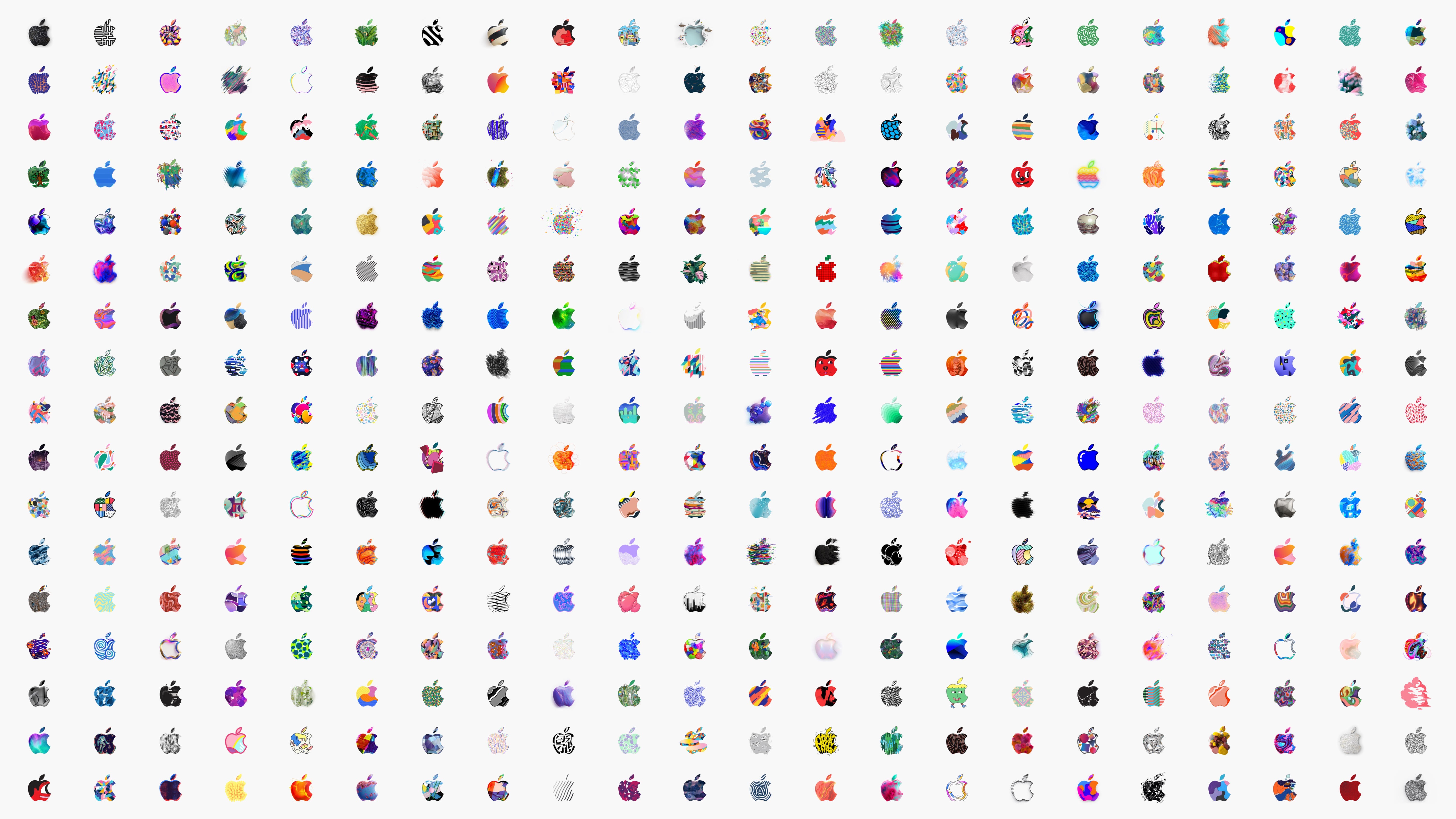 Free download Apple macOS computer logo digital art colorful light background technology 4K wallpaper, Wallpaper(s) website provided.