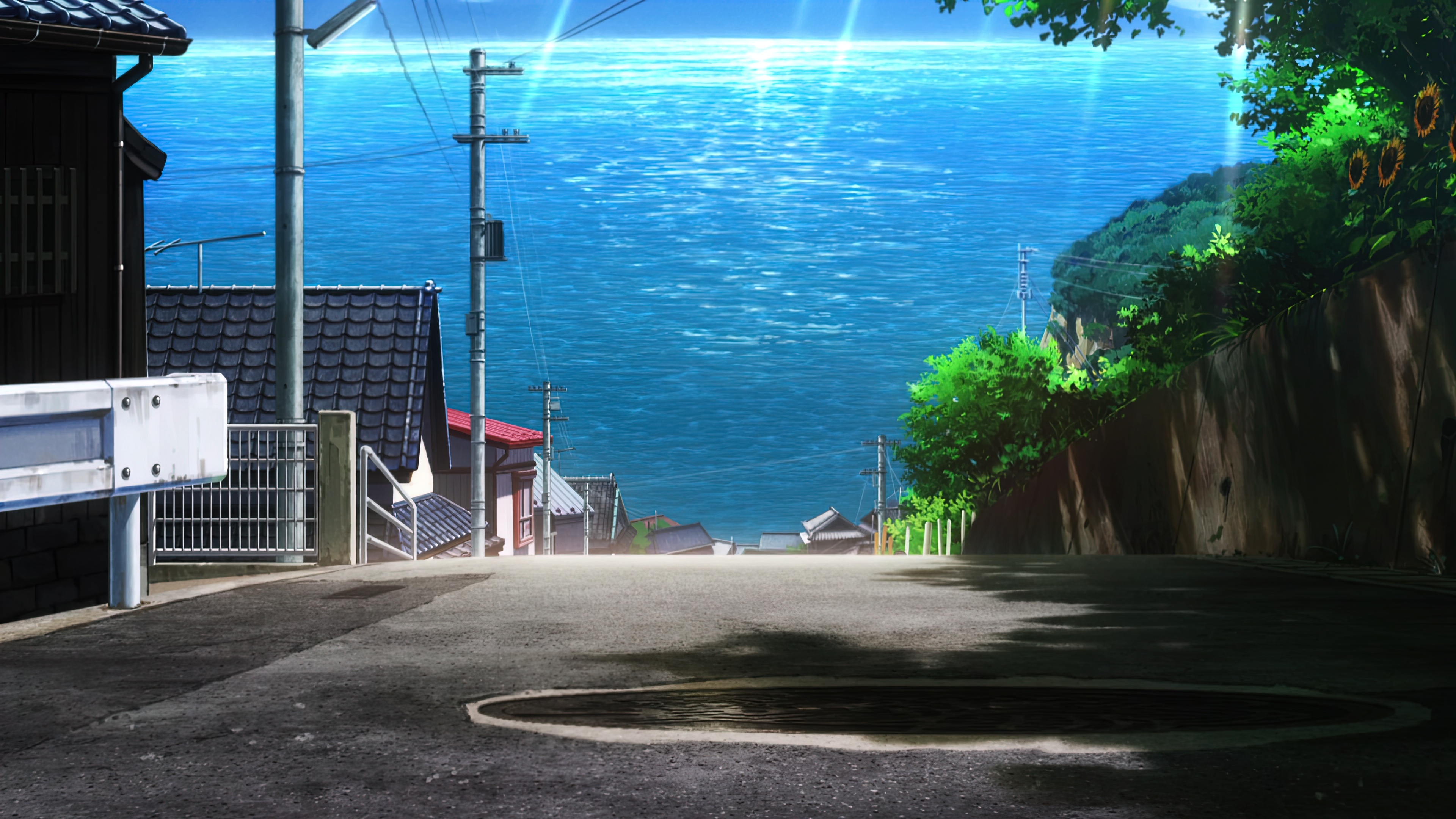 Free download Summer Rendering Anime Countryside 4K Wallpaper, Wallpaper(s) website provided.