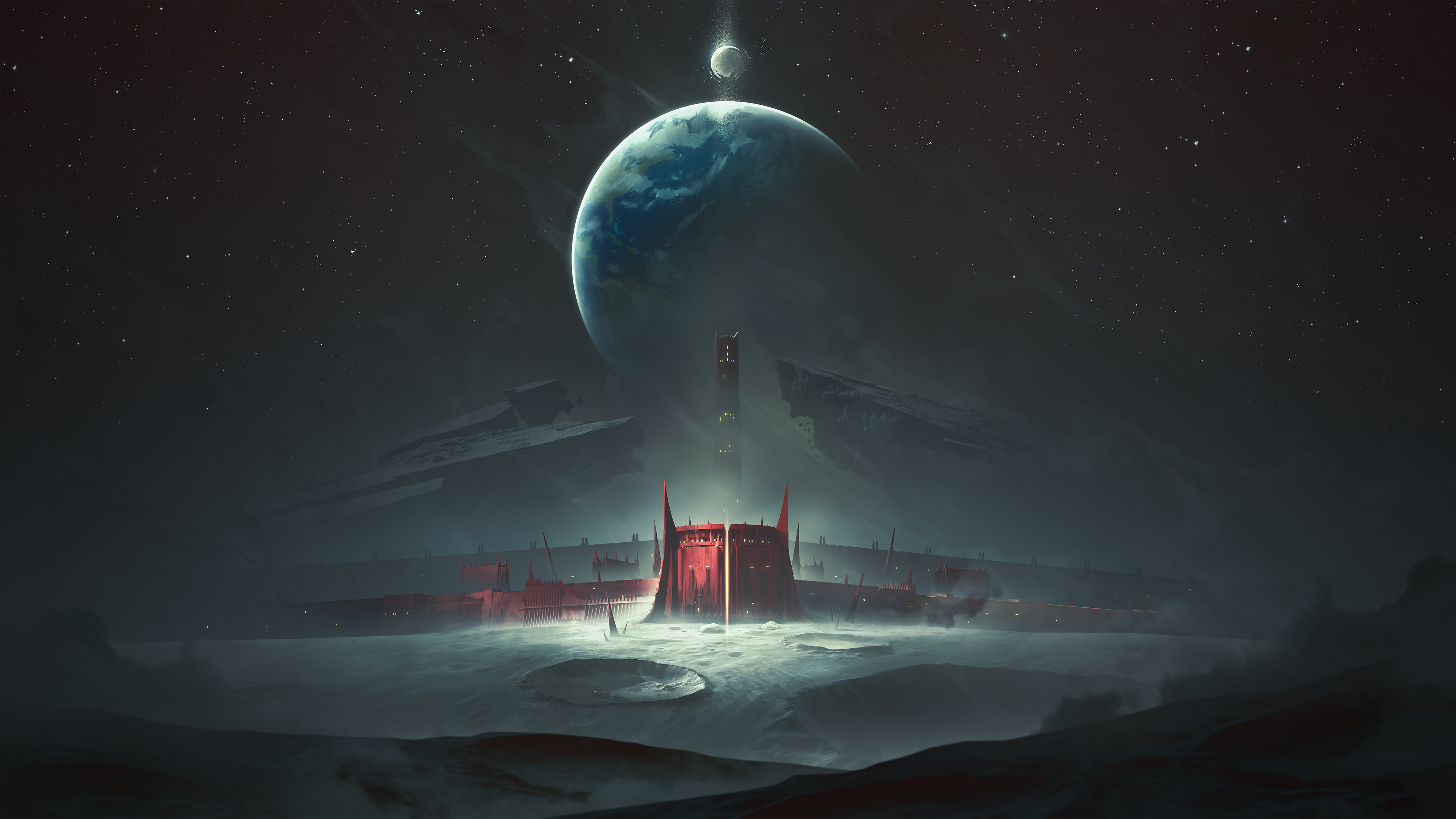 Free download Science fiction Sky Planet Stars Destiny 4K Wallpaper, Wallpaper(s) website provided.