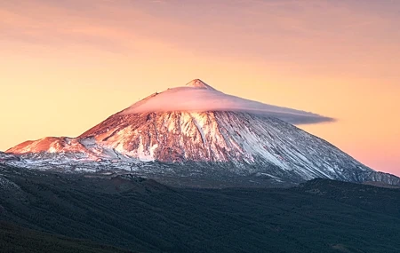 Free download Photography Landscape Nature Sunset Mountain Clouds Sky 4K Wallpaper, Wallpaper(s) website provided.