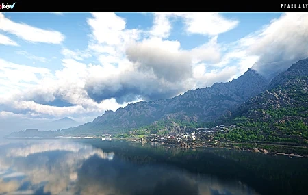 Free download Pearl Abyss Game CG Screenshot Watermark Mountain View 4K Wallpaper, Wallpaper(s) website provided.