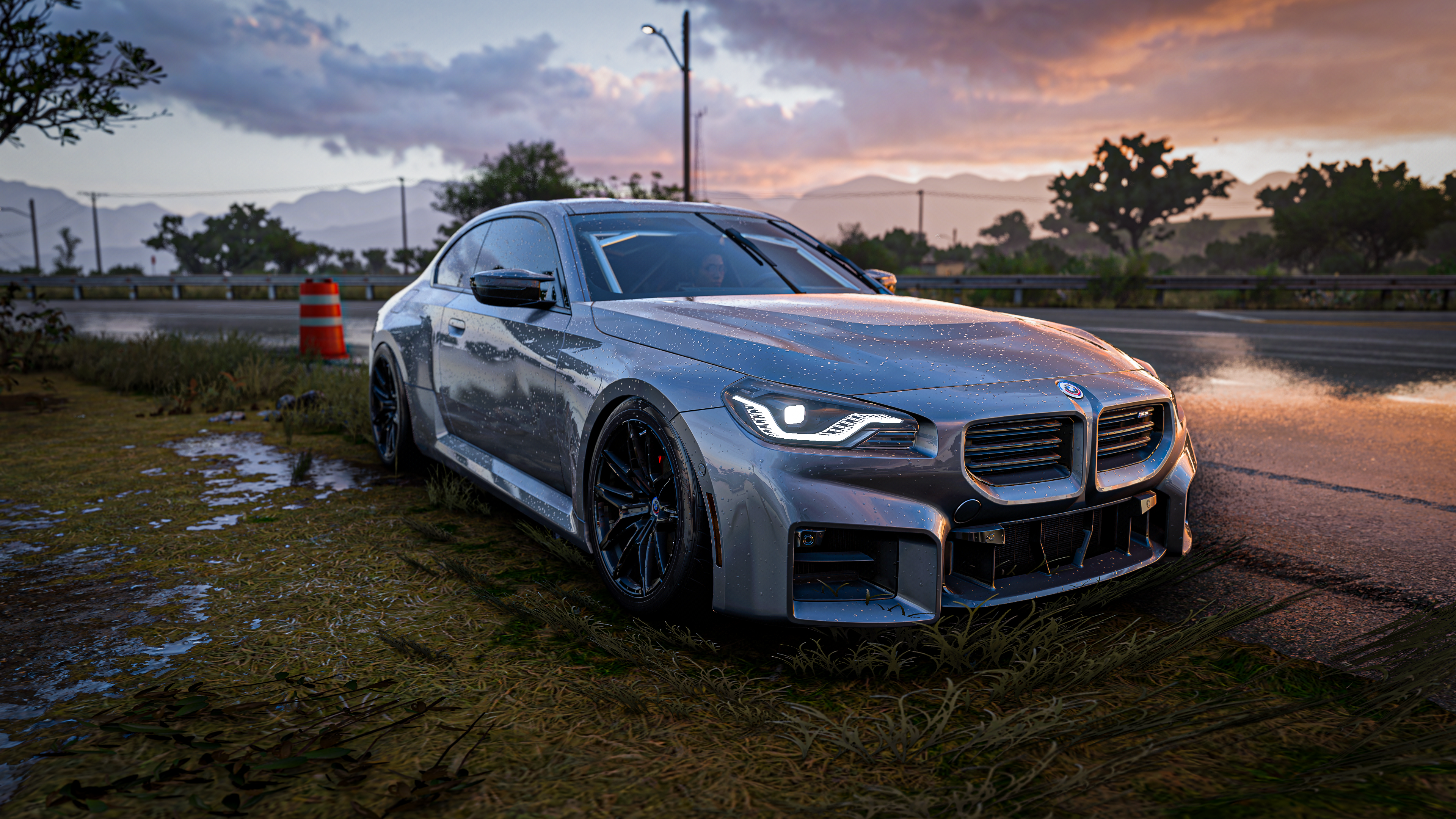 Free download Game BMW BMW Drift Sunset Reflection Horizon Forza Rain Grass Sky Road Cloud Car Computer Wallpaper 4K Wallpaper, Wallpaper(s) website provided.