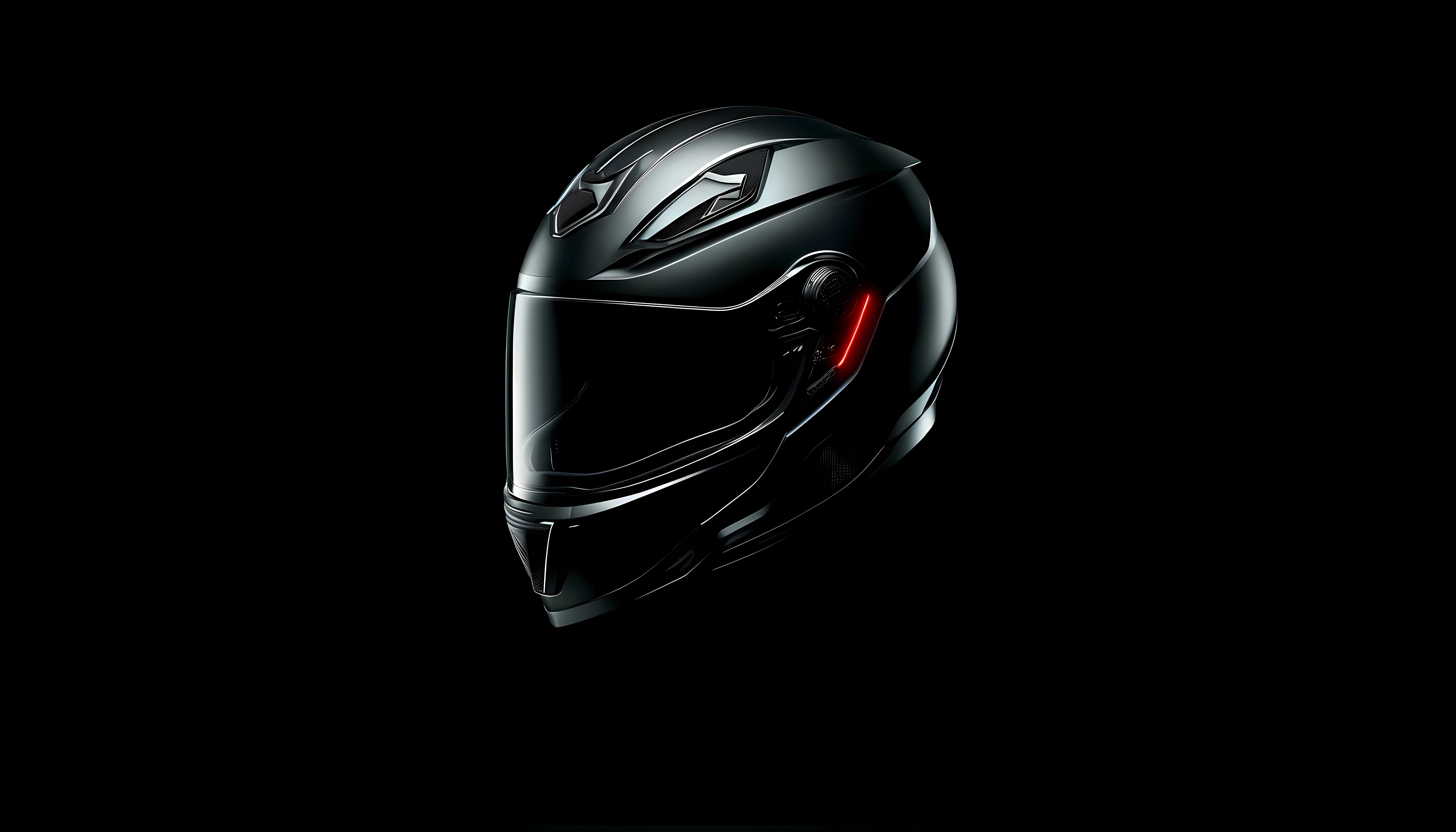 Free download Black Helmet Red Minimalism Computer Wallpaper 4K Wallpaper, Wallpaper(s) website provided.