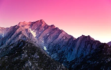 Free download Mountains Nature Colorful Pink Landscape Purple Sky 4K Wallpaper, Wallpaper(s) website provided.