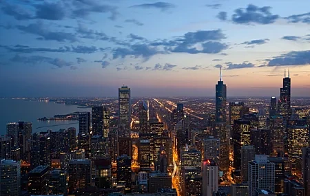 Free download city ​​landscape architecture skyscrapers sunset light clouds building 4K wallpaper, Wallpaper(s) website provided.