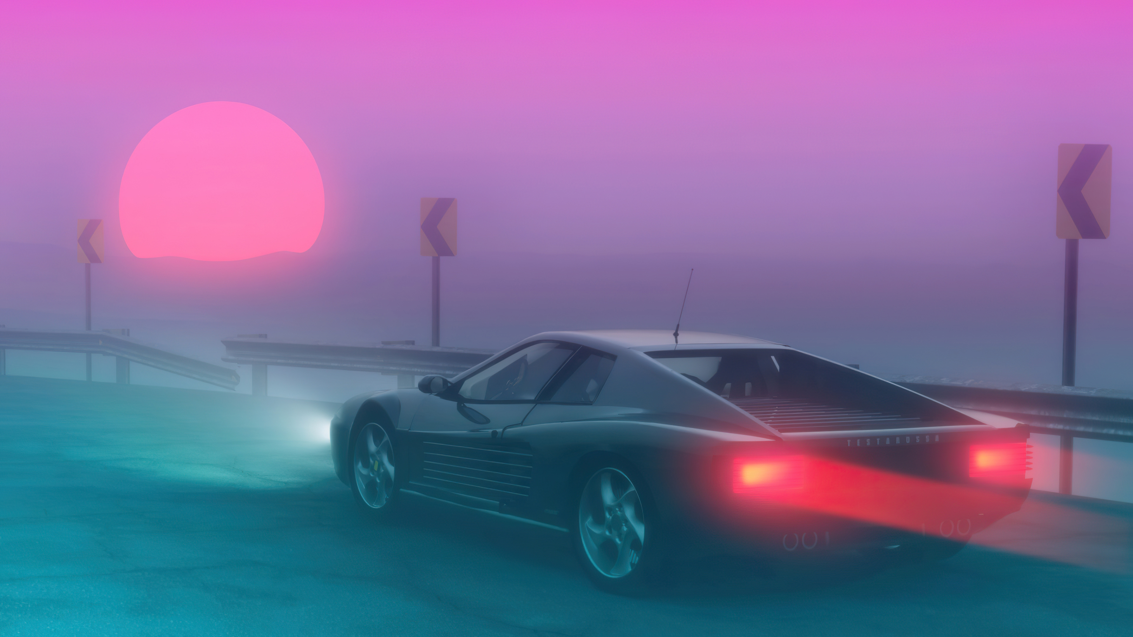 Free download Ferrari Sunset Mist Supercar Computer Wallpaper 4K Wallpaper, Wallpaper(s) website provided.