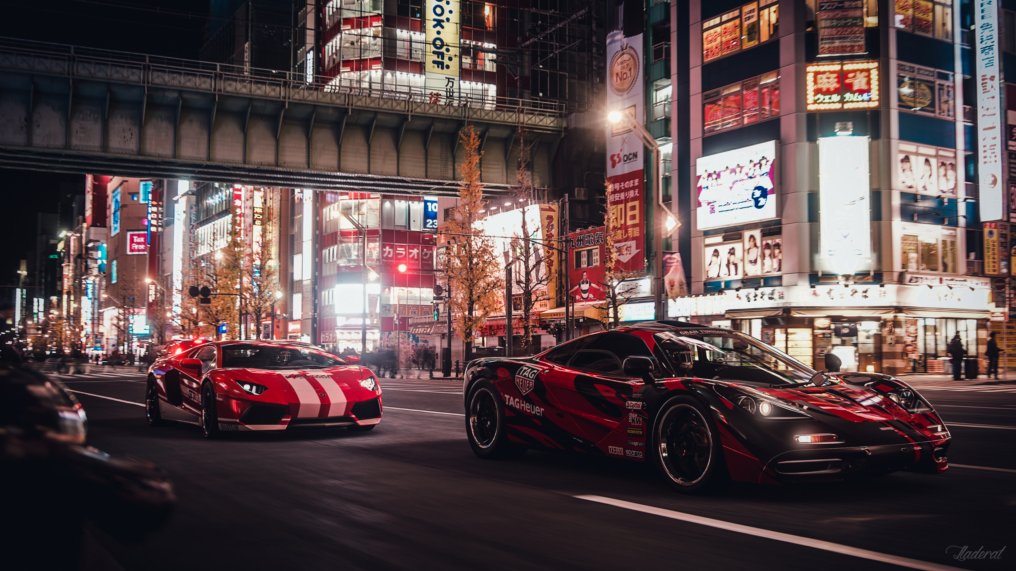 Free download Lamborghini McLaren Sports Car Racing City Game CG Cyberpunk Game Computer Wallpaper 4K Wallpaper, Wallpaper(s) website provided.
