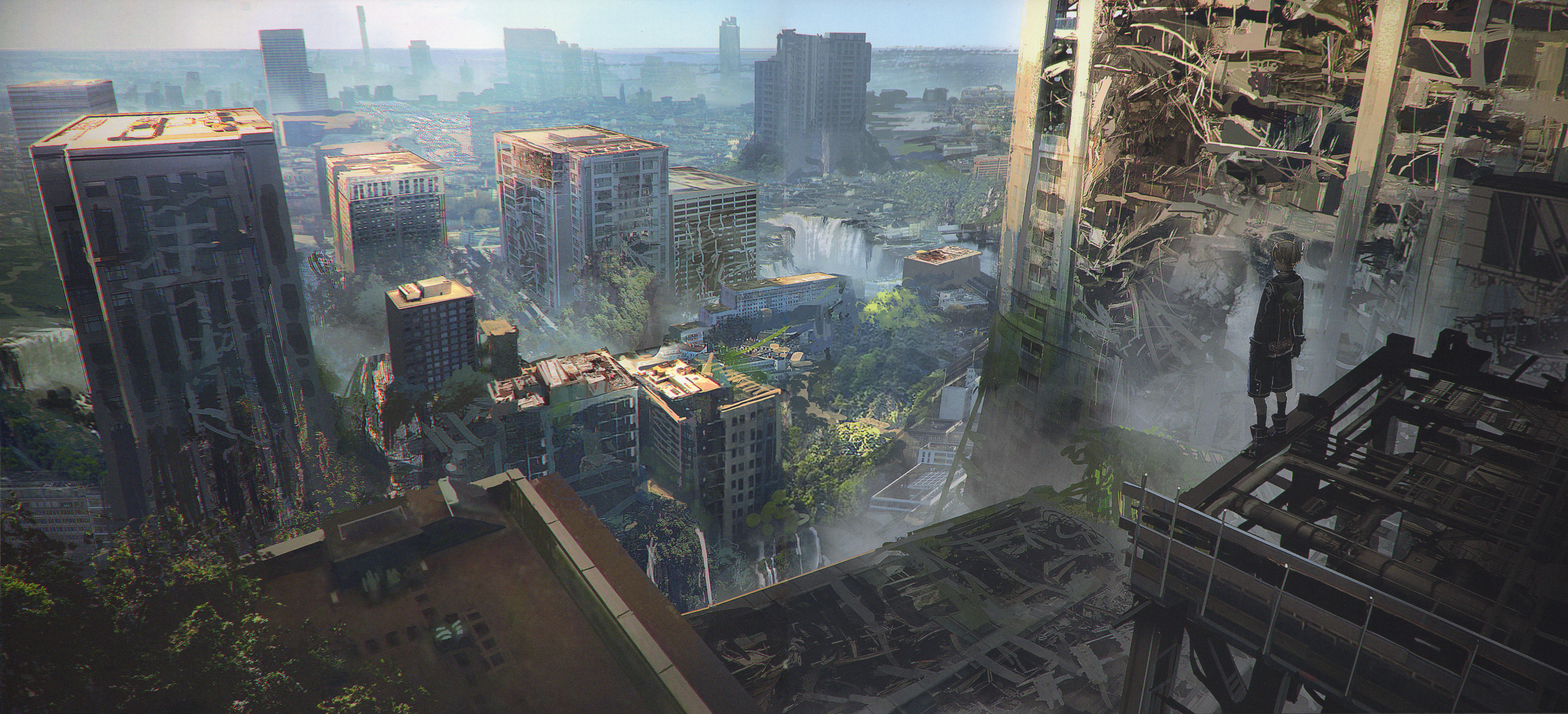 Free download Neil Mechanical Age Game CG Art City Ruins Neil Anime Game 8K Wallpaper, Wallpaper(s) website provided.