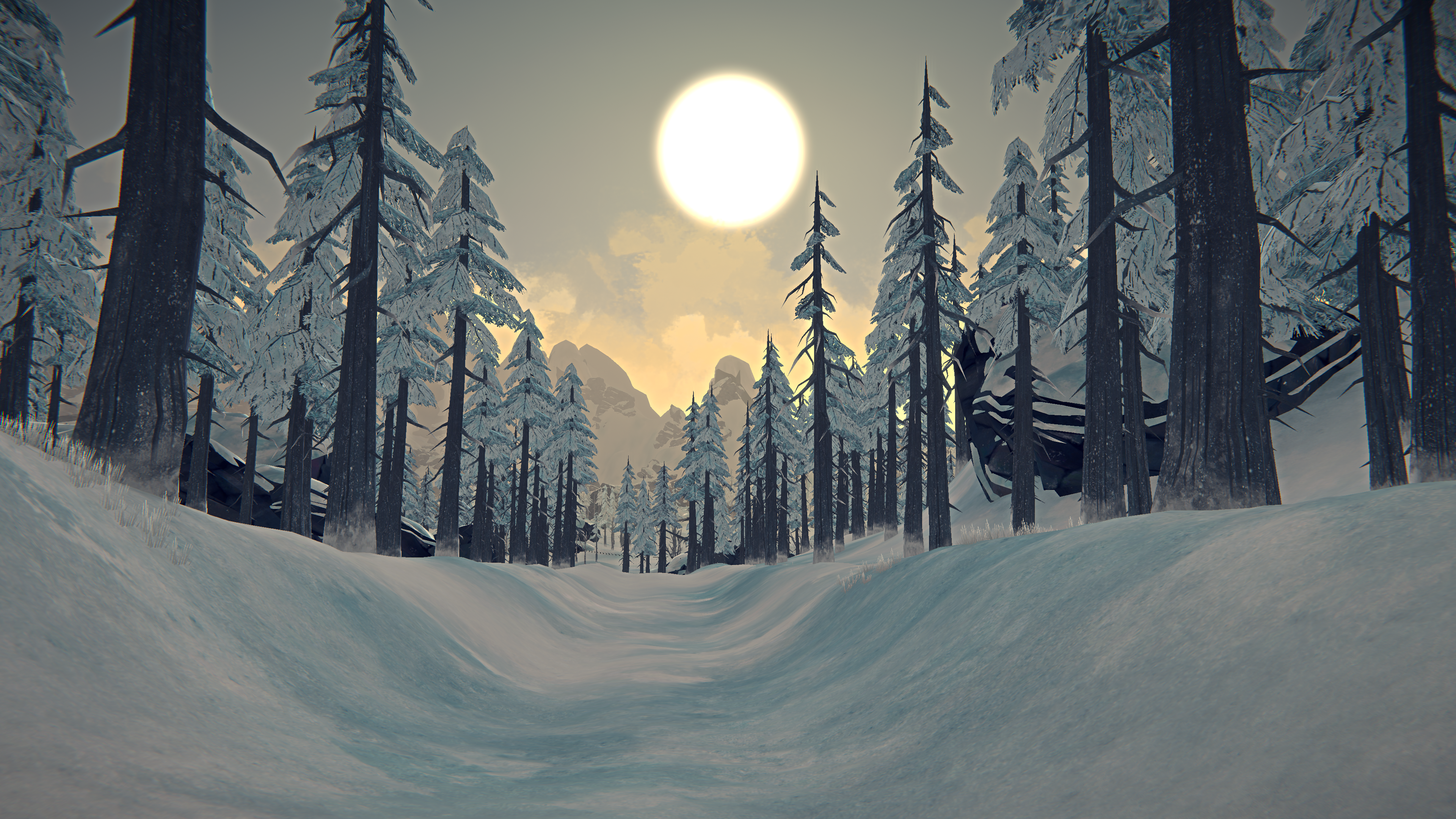 Free download Computer Game Screenshot Survival Game CG Landscape Snow 4K Wallpaper, Wallpaper(s) website provided.
