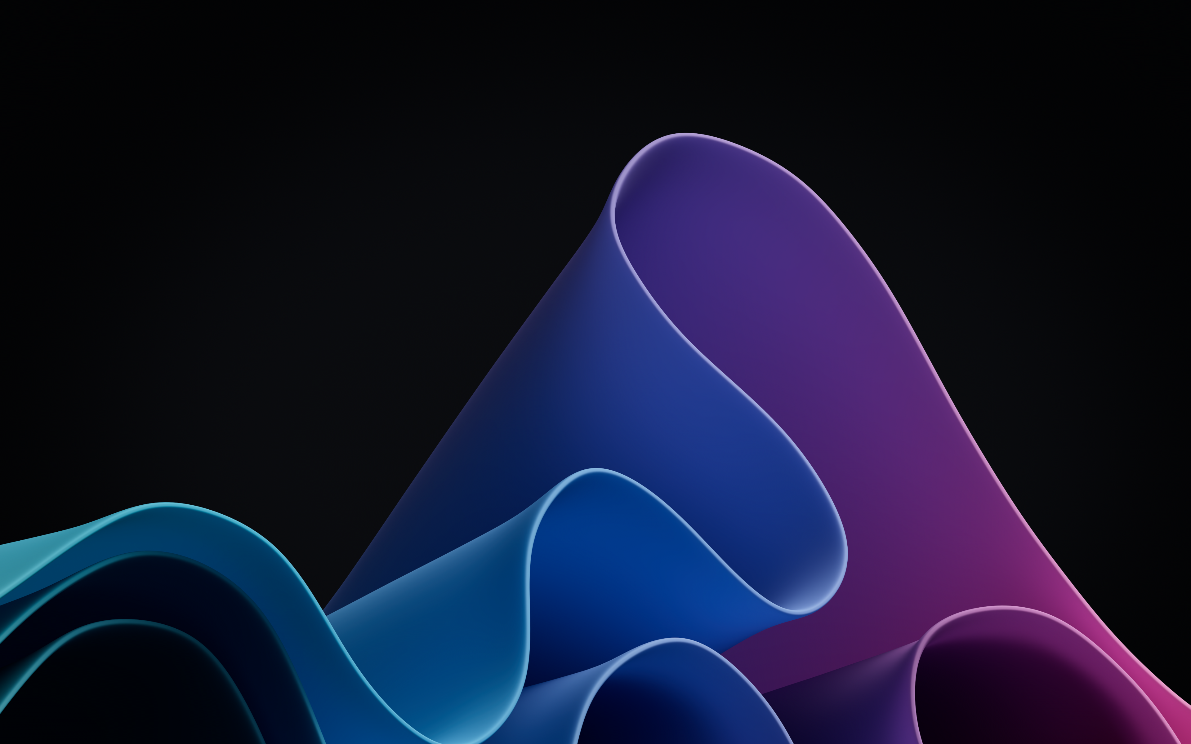 Free download Microsoft AI Art Dark Background Color Waves Window Simple Background Minimalism 4K Wallpaper, Wallpaper(s) website provided.