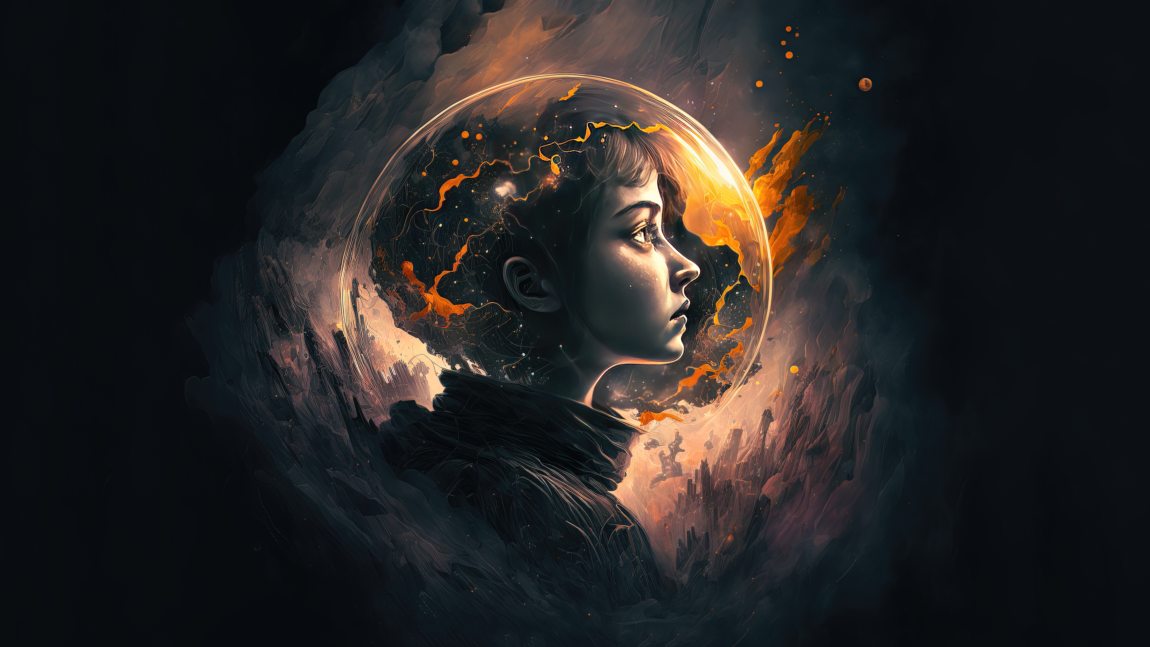 Free download Astronaut Art Space 4K Wallpaper, Wallpaper(s) website provided.