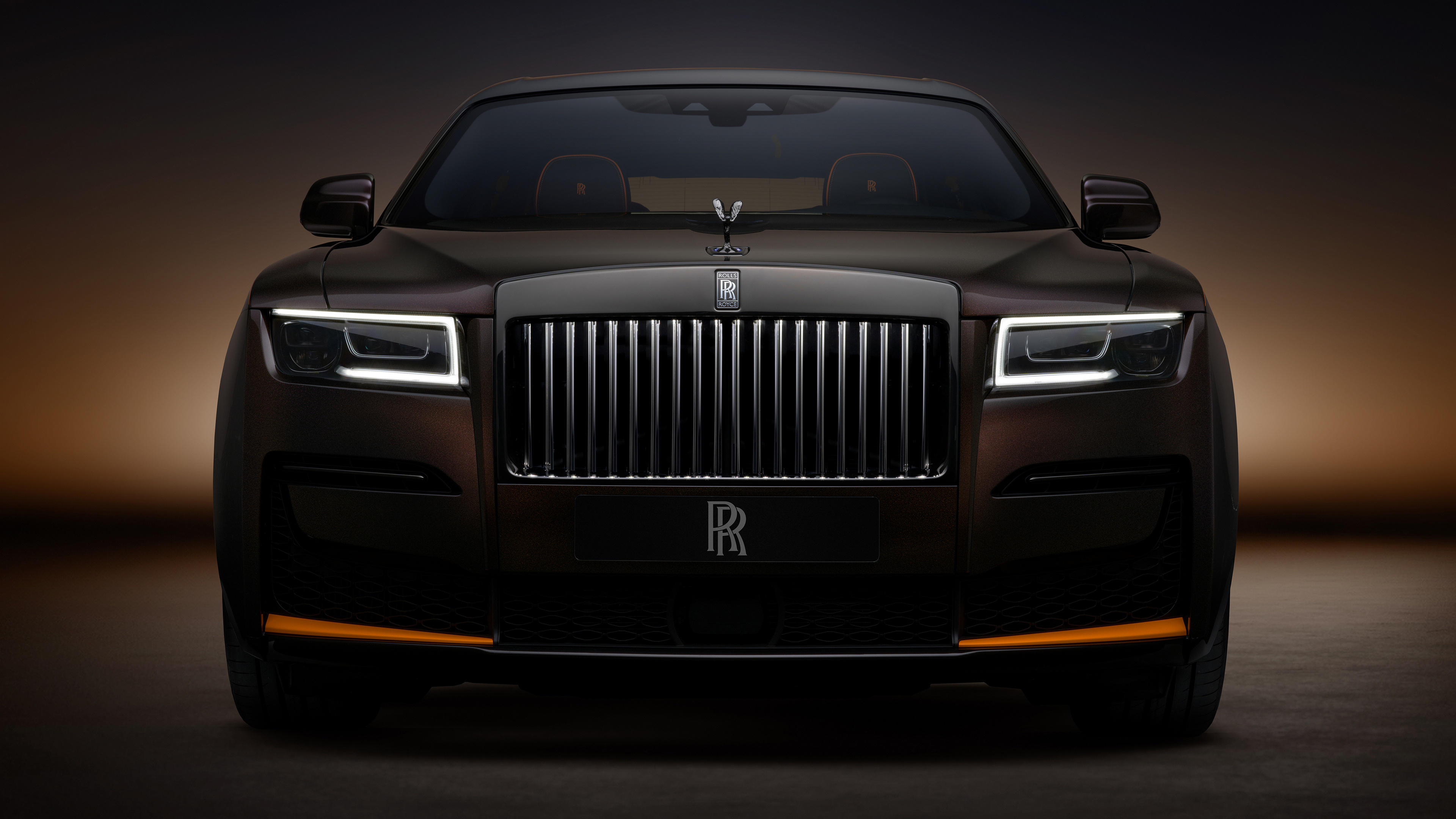 Free download Rolls Royce Ghost Vehicle Simple Background Dark Background Logo Headlight Computer Wallpaper 4K Wallpaper, Wallpaper(s) website provided.