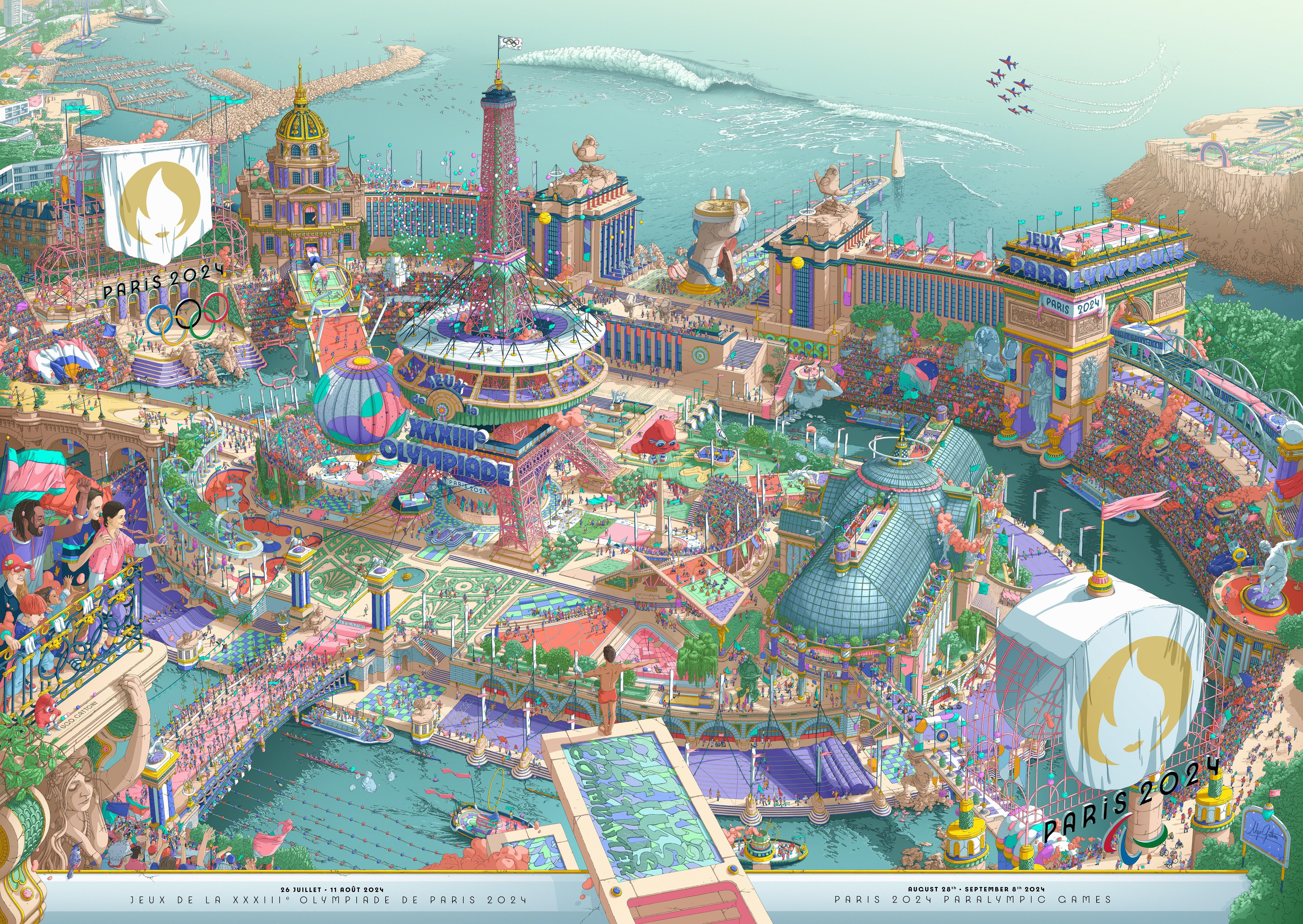 Free download Olympic Games Painting Sports Olympics 4K Wallpaper, Wallpaper(s) website provided.