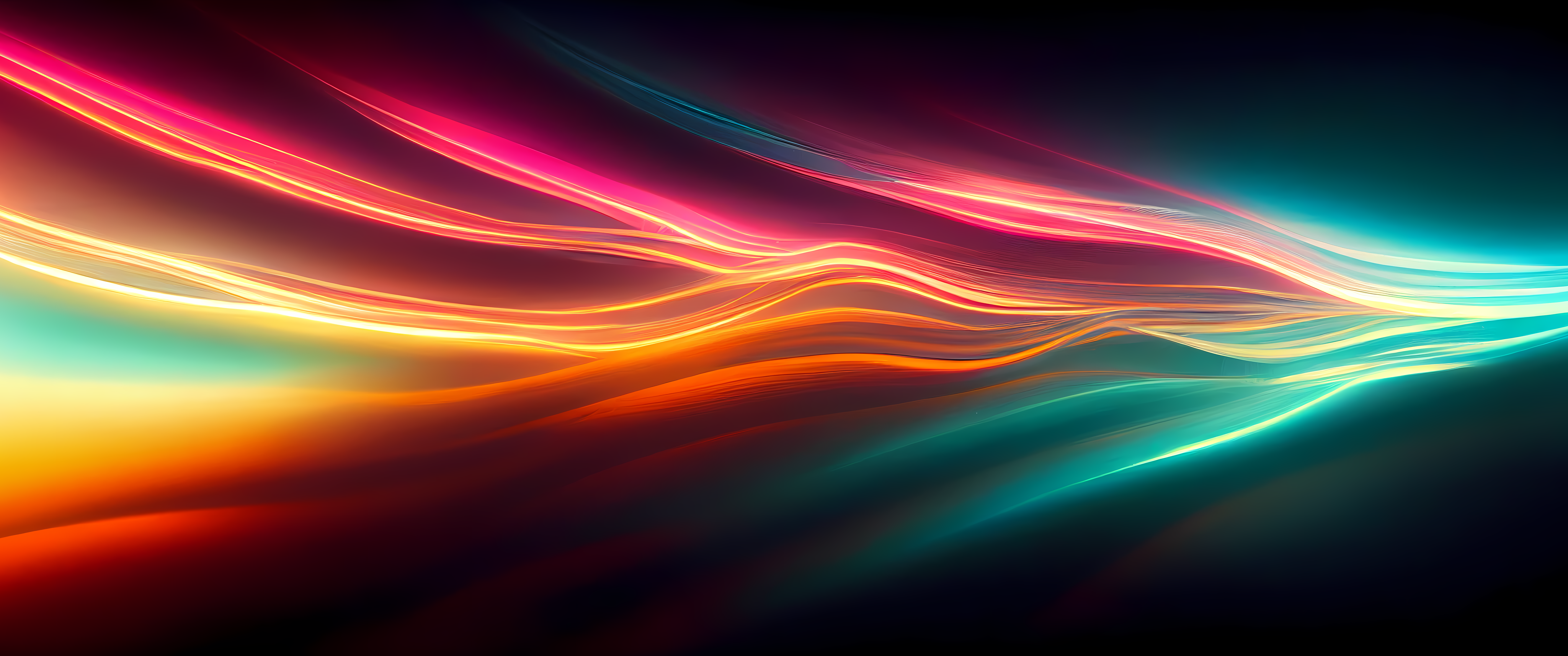 Free download Art Abstract Minimalism Ultra-wide Colorful Curve Wavy Lines 4K Wallpaper, Wallpaper(s) website provided.
