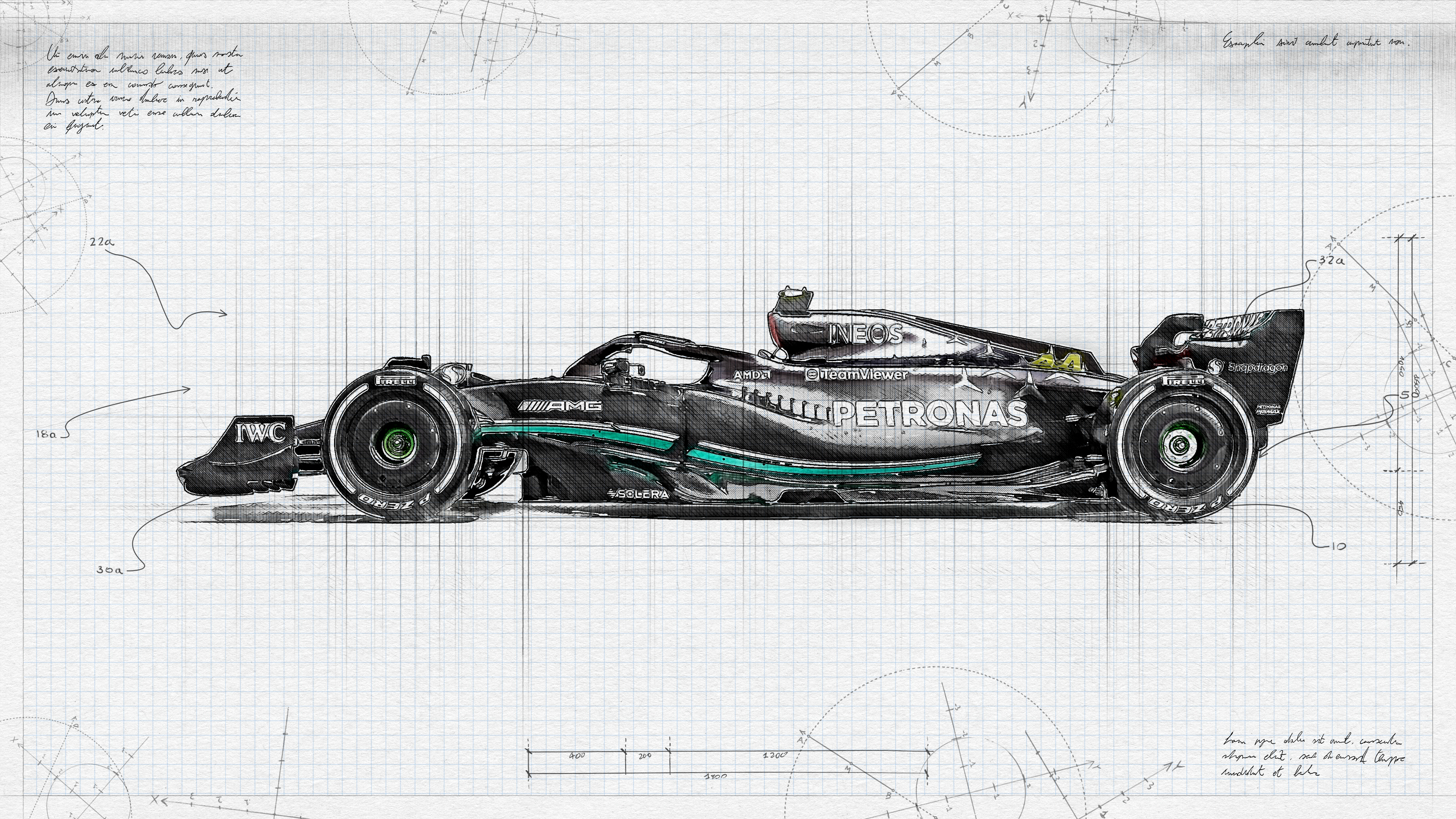 Free download Formula Racing Minimalism Simple Background Side View Drawing 4K Wallpaper, Wallpaper(s) website provided.