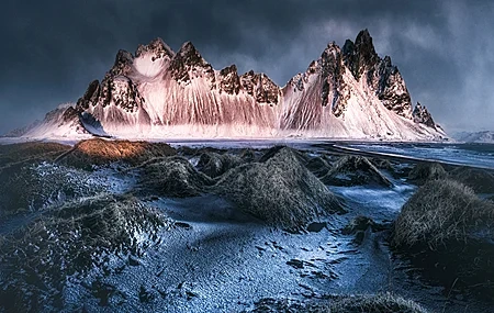 Free download Photography Landscape Mountains Nature Iceland Sand Beach Sunshine 4K Wallpaper, Wallpaper(s) website provided.