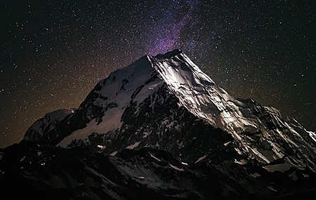 Free download Scenery Mountains Stars Clear Sky Sky 4K Wallpaper, Wallpaper(s) website provided.