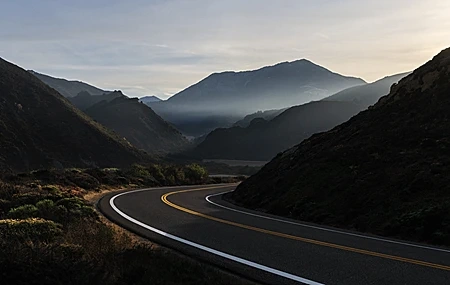 Free download Nature Landscape Mountains Road Mist Empty 4K Wallpaper, Wallpaper(s) website provided.