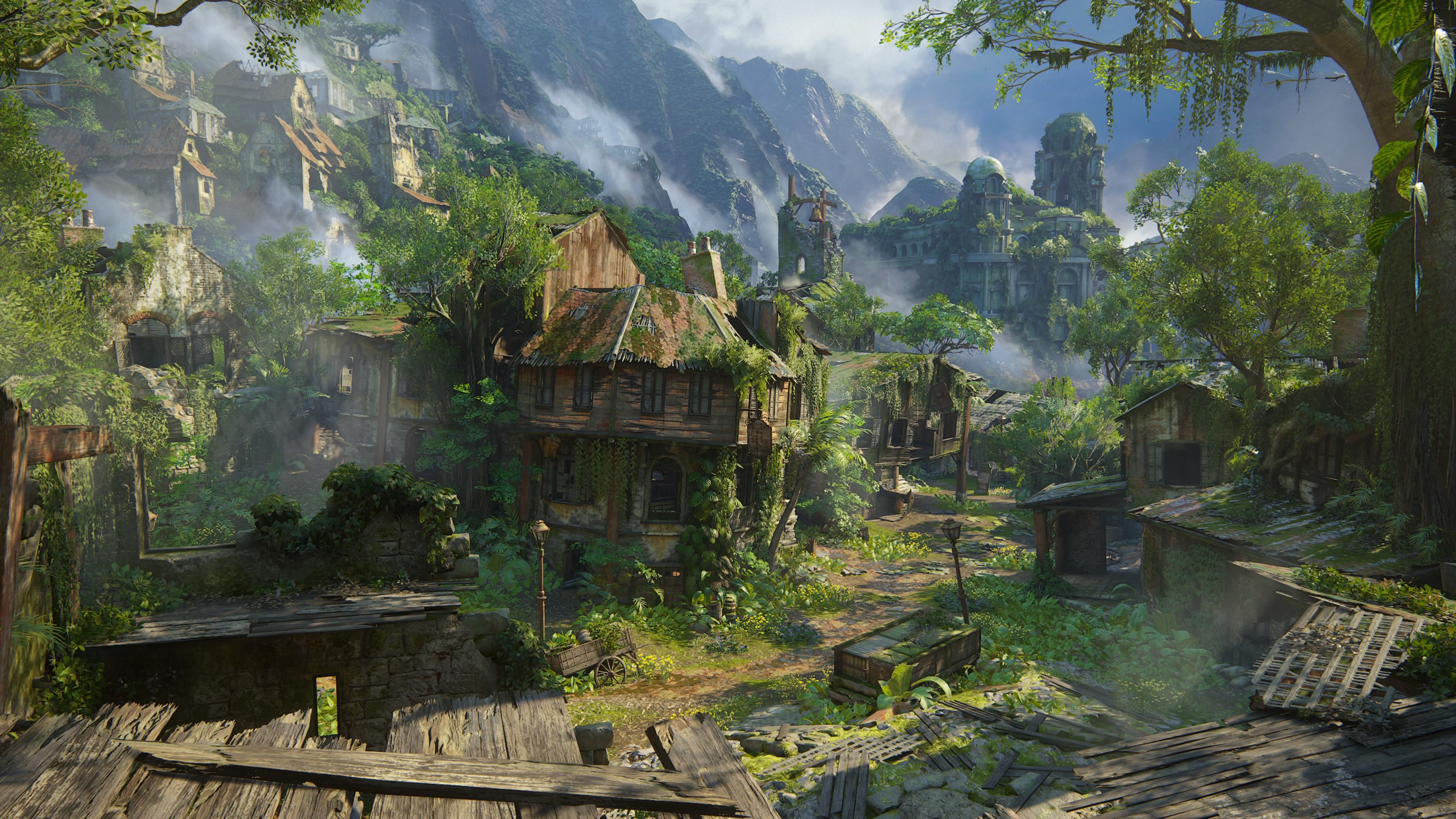 Free download Unknown End Game CG Nature Weed Ruins Old Building City Jungle Game CG Art 4K Wallpaper, Wallpaper(s) website provided.