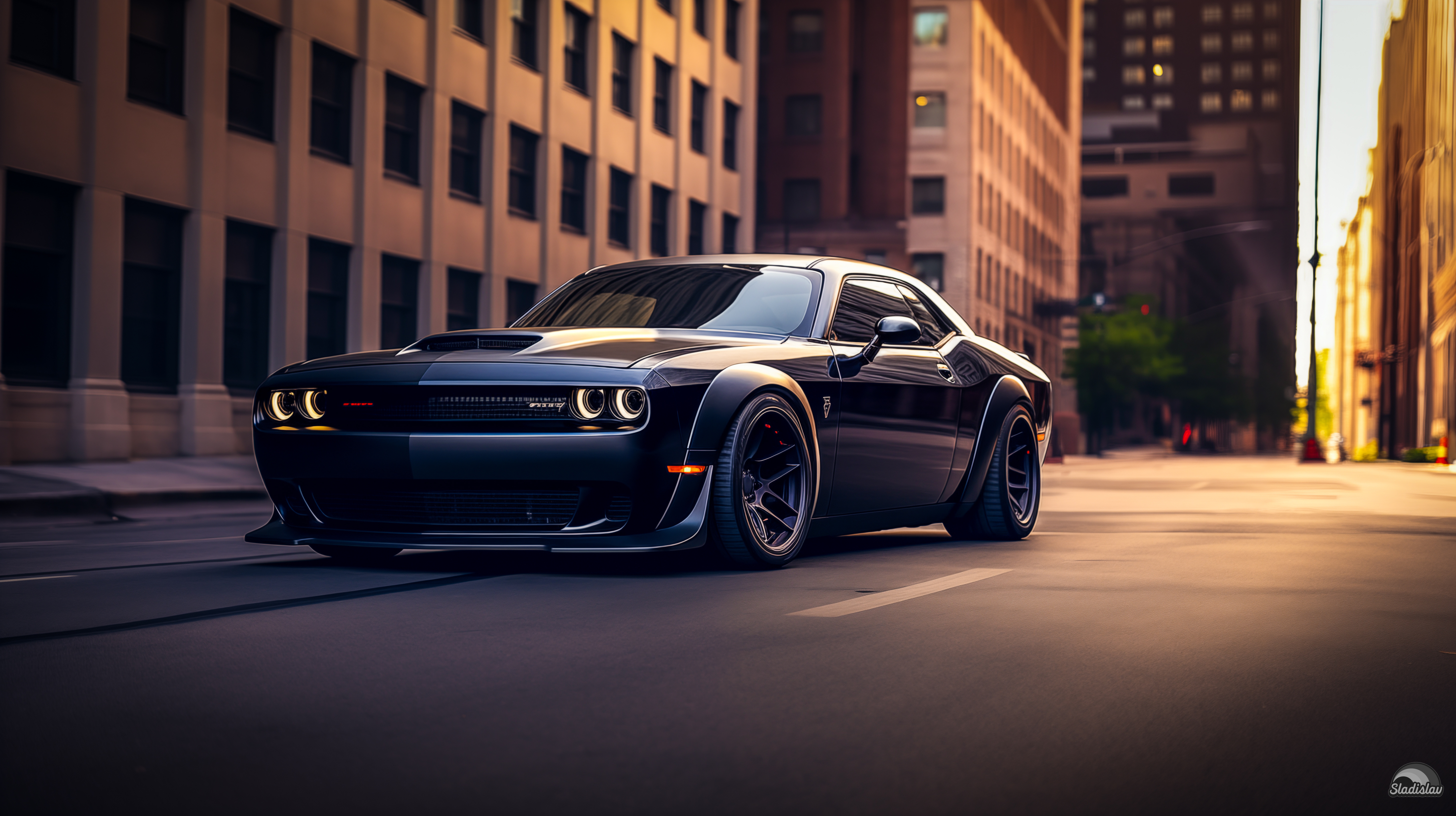 Free download AI Art Dodge Challenger New York City Car Vehicle Black Car Computer Wallpaper 4K Wallpaper, Wallpaper(s) website provided.