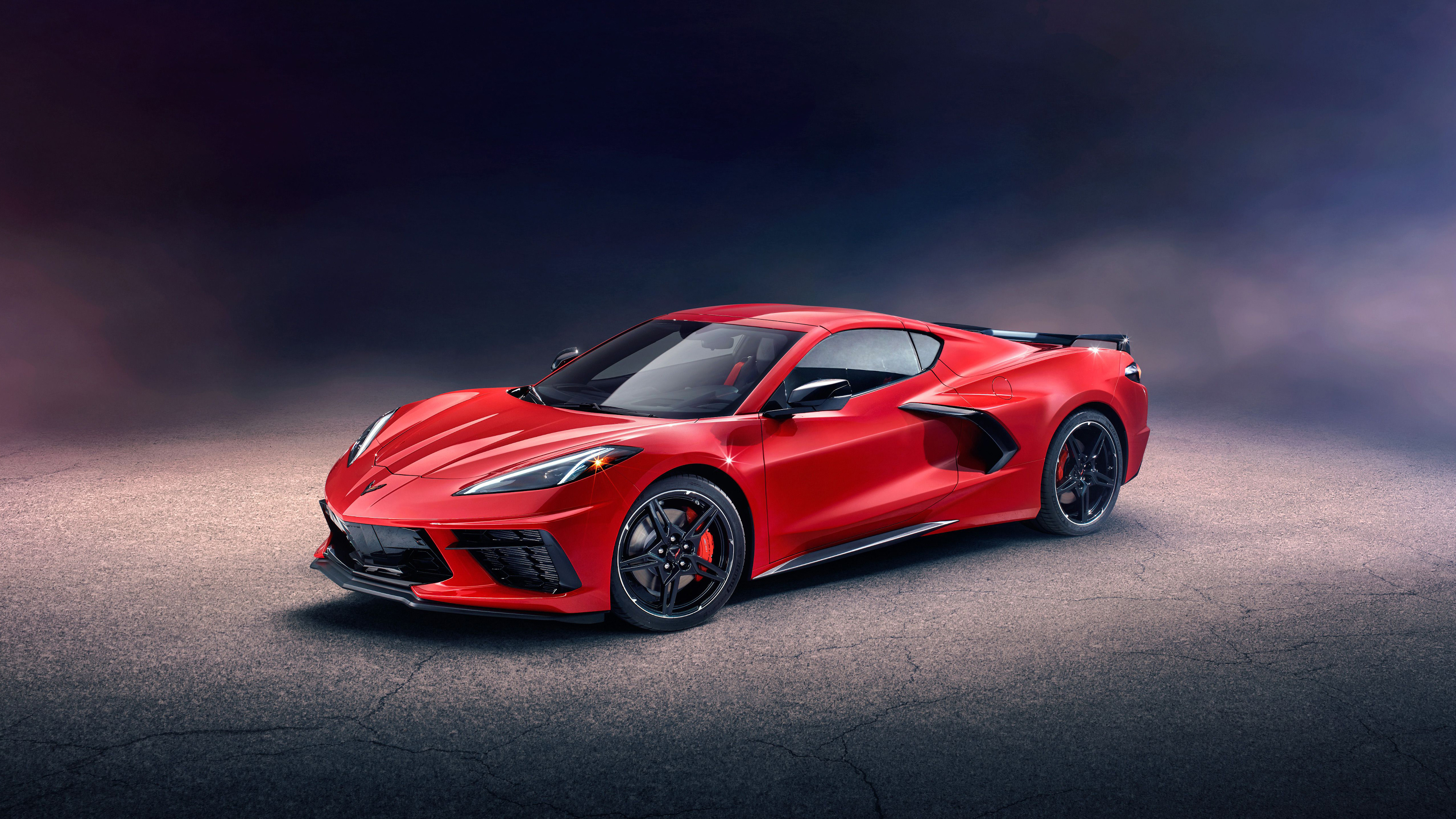 Free download Red Supercar Chevrolet Vehicle Car Simple Background AI Art Computer Wallpaper 4K Wallpaper, Wallpaper(s) website provided.