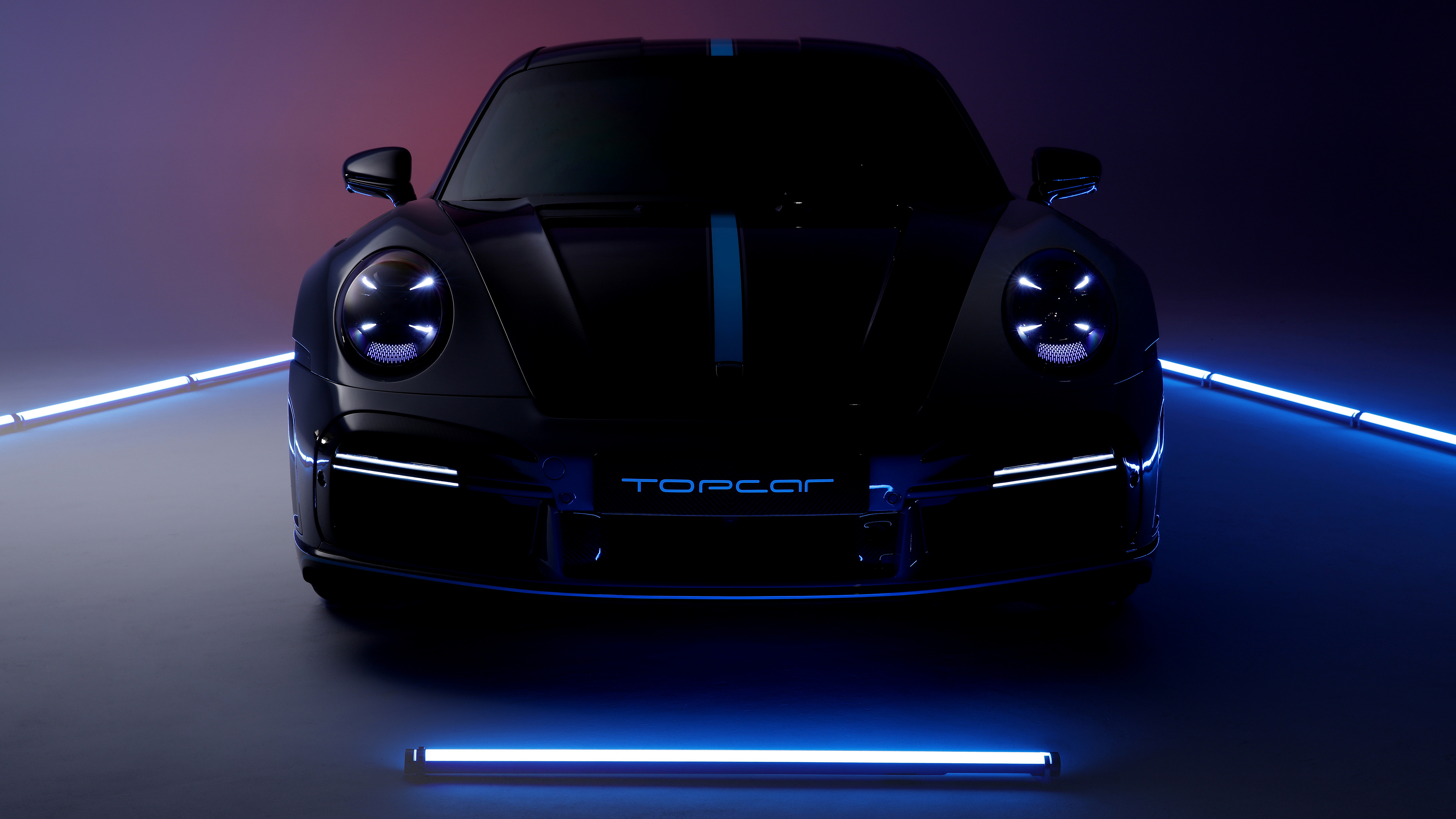 Free download Porsche Vehicle Car Sports Car Neon Glimmer Computer Wallpaper 4K Wallpaper, Wallpaper(s) website provided.