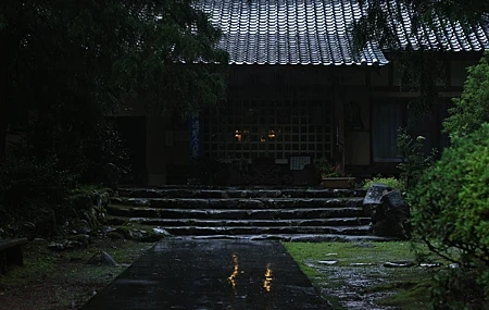 Free download Nature Stone Stairs Dark Low Light Trees Plants Rainy Season Wind Temple 4K Wallpaper, Wallpaper(s) website provided.