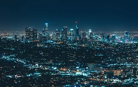Free download City Lights Landscape Night 4K Wallpaper, Wallpaper(s) website provided.