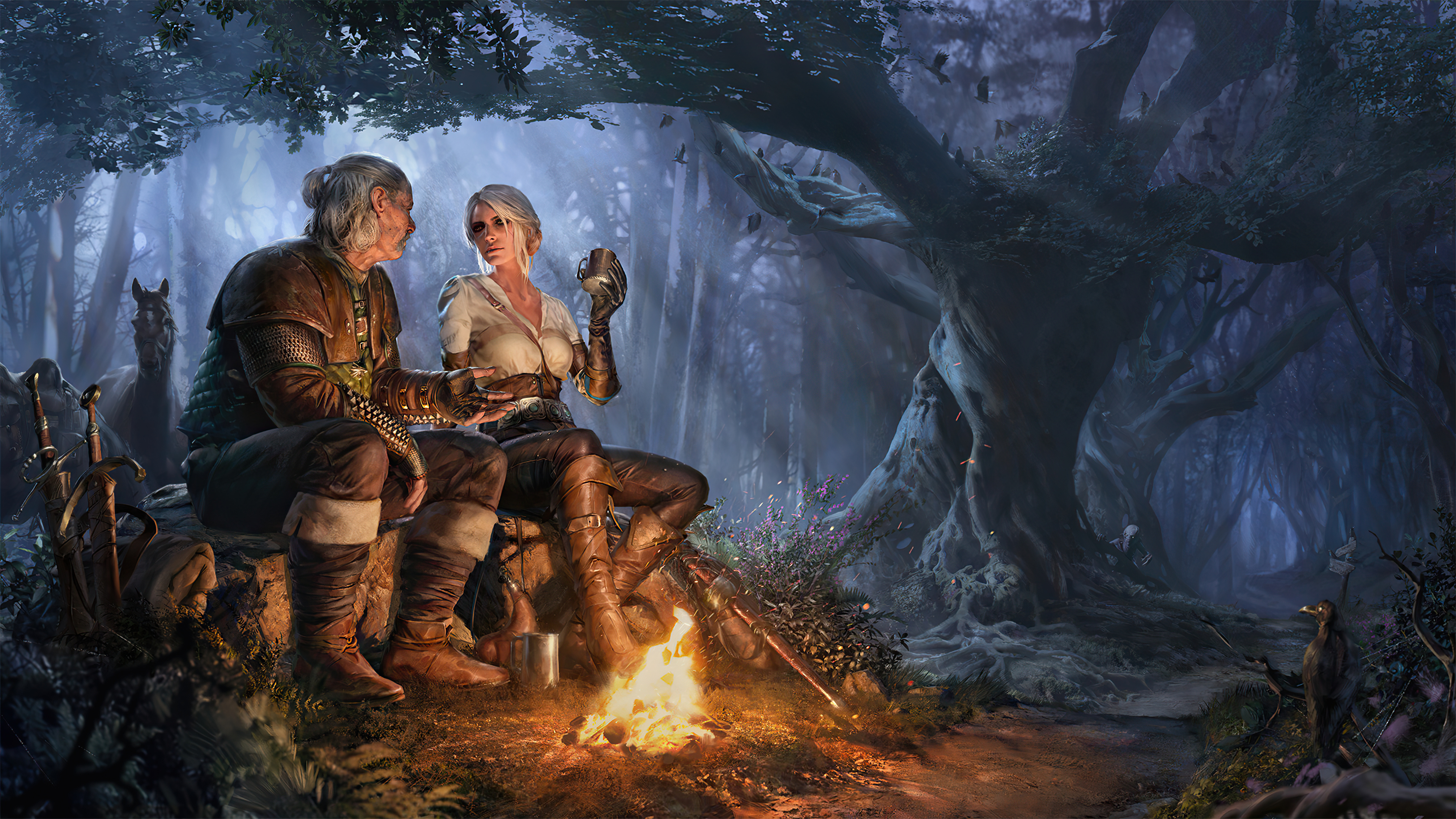 Free download Vesemir Game CG Characters Gwent Nelfgard Wizard Wizard Hunting 4K Wallpaper, Wallpaper(s) website provided.