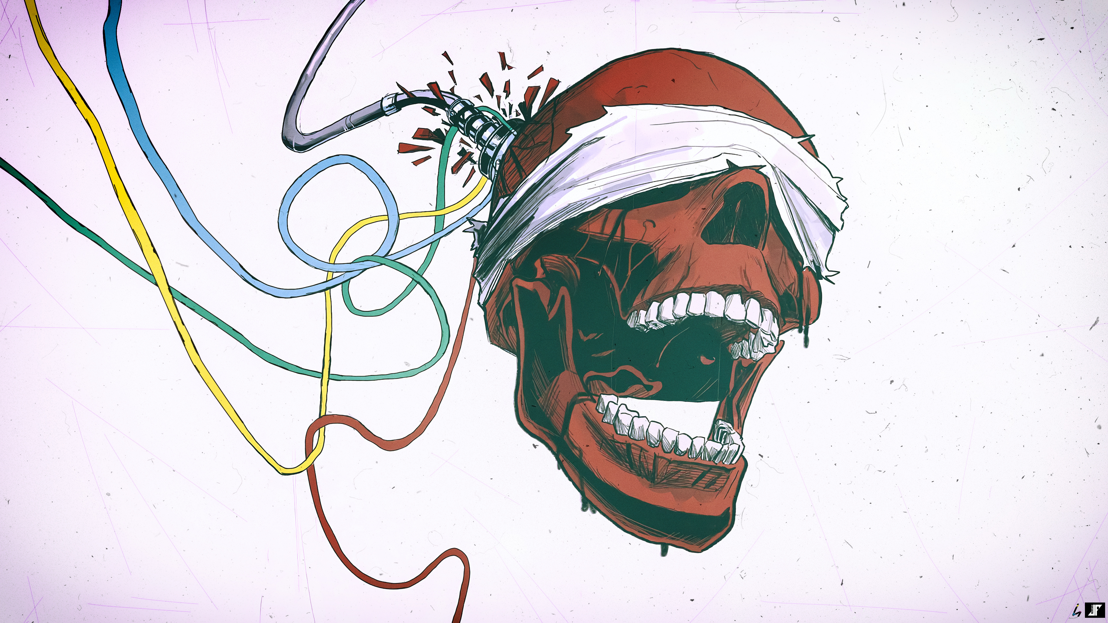 Free download Picture Edit Digital Picture Album Cover Music Skull Simple Background 4K Wallpaper, Wallpaper(s) website provided.