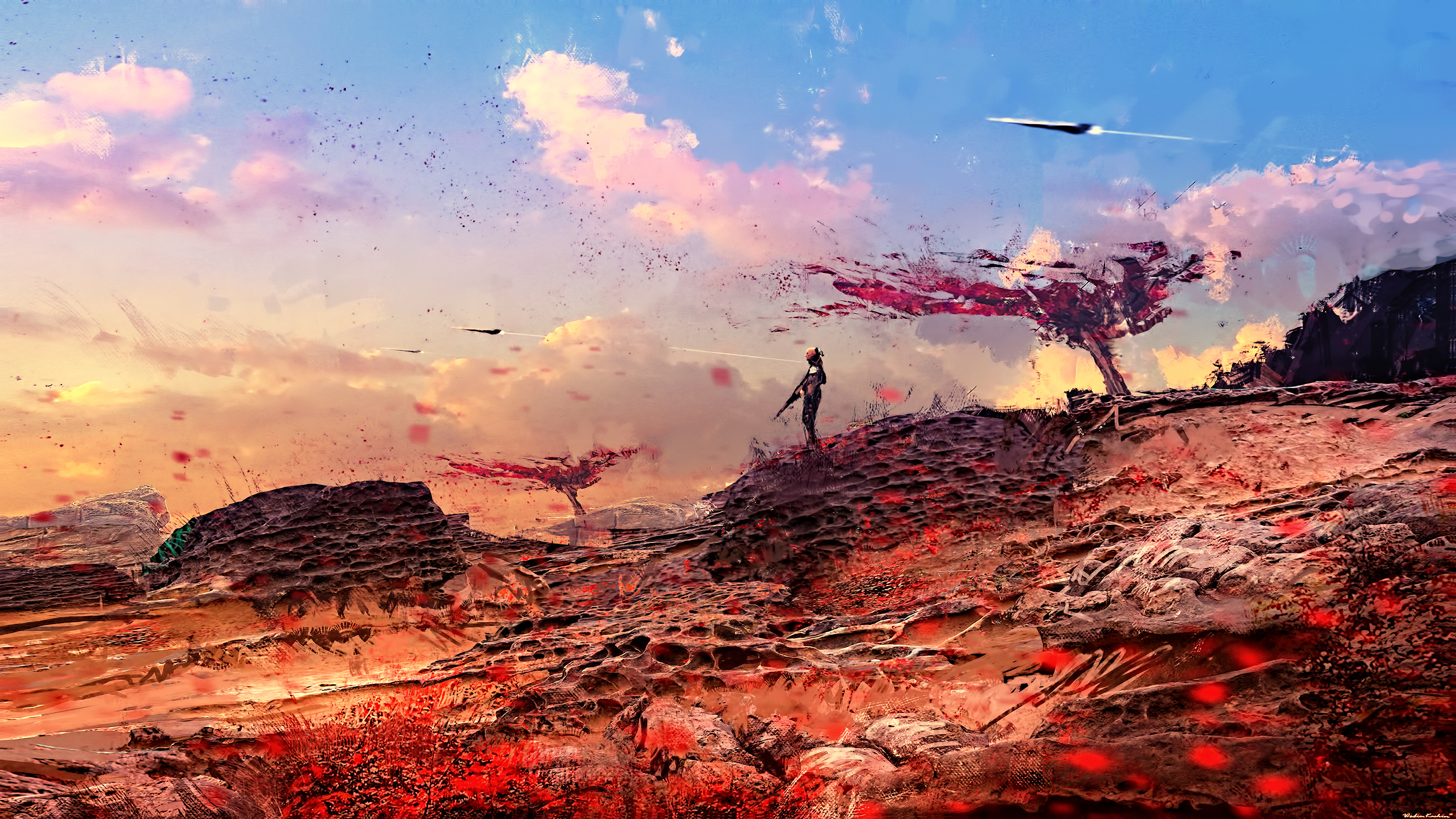 Free download Science Fiction AI Art Concept Art Futurism Fantasy Art Fan Art Spaceship Network 4K Wallpaper, Wallpaper(s) website provided.