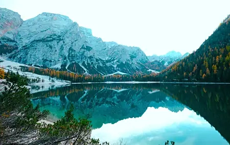Free download Water Mountain Nature Reflection Outdoor Calm Water 4K Wallpaper, Wallpaper(s) website provided.