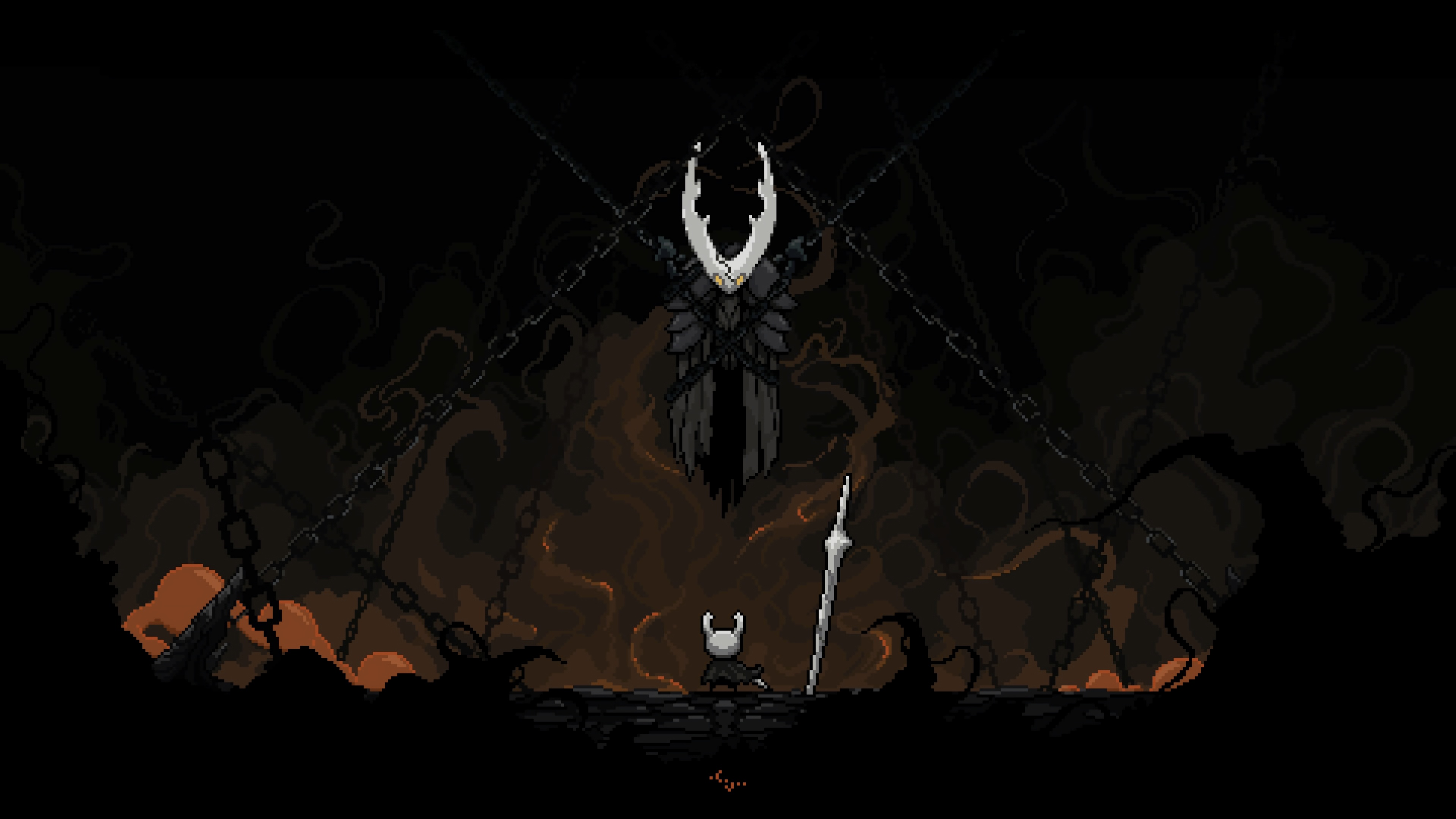 Free download Camille Unknown Hollow Knight Electronic Game Chain Digital Art Artwork Pixels 4K Wallpaper, Wallpaper(s) website provided.