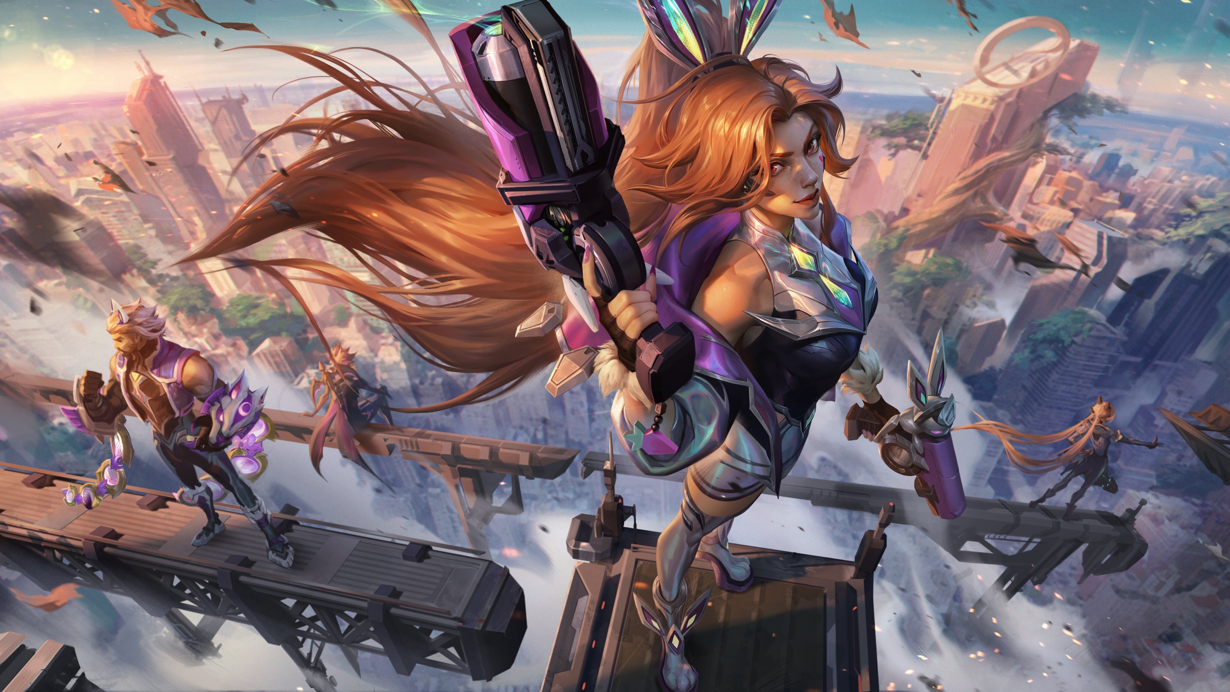 Free download Fortune Miss League of Legends Adria Riot Game AI Art Battle Cat 4K Wallpaper, Wallpaper(s) website provided.