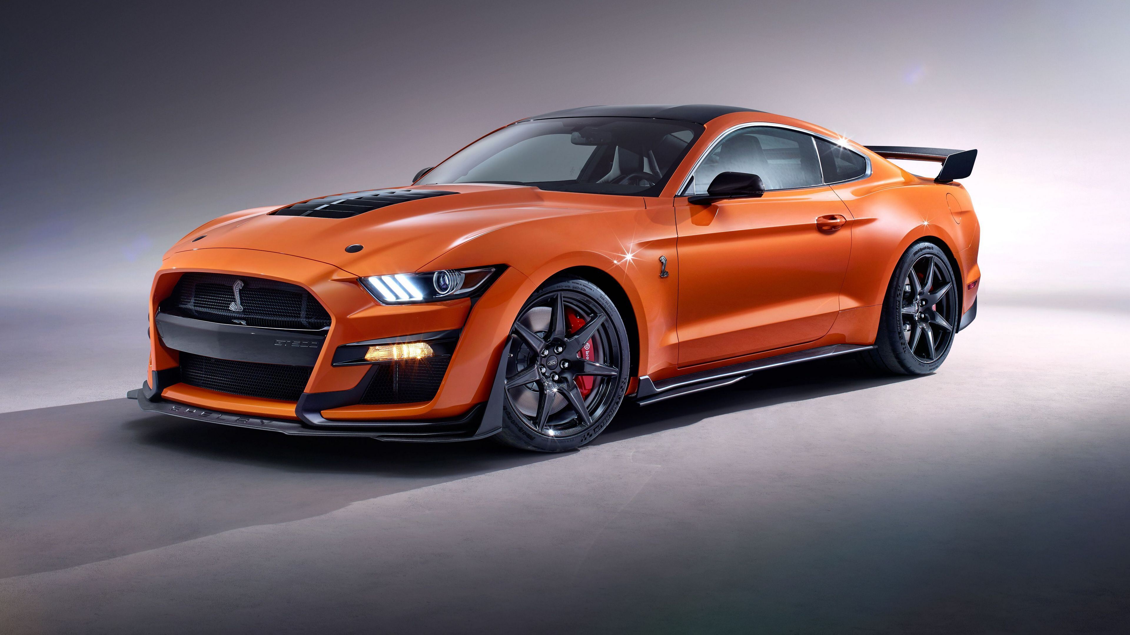 Free download Ford Mustang Orange Car Vehicle Ford Mustang Sports Car Computer Wallpaper 4K Wallpaper, Wallpaper(s) website provided.