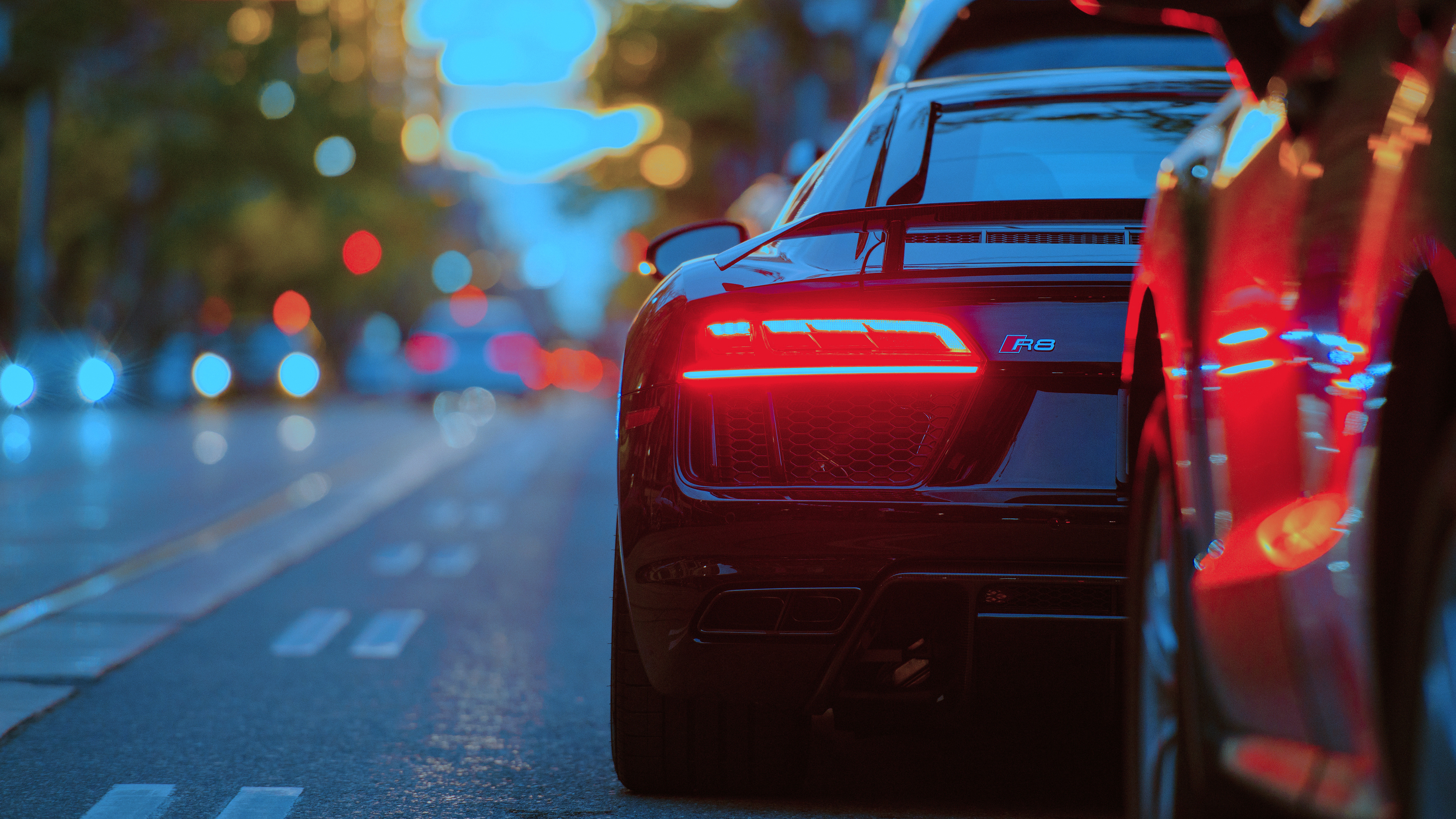 Free download Audi taillights black sedan supercar computer wallpaper 4K wallpaper, Wallpaper(s) website provided.