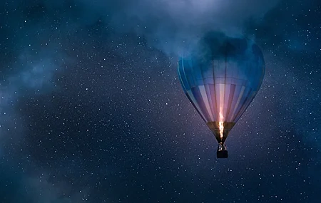 Free download Nature Landscape Photography Sky Starry Night Starry Sky Clouds Hot Air Balloon Night Street View 4K Wallpaper, Wallpaper(s) website provided.