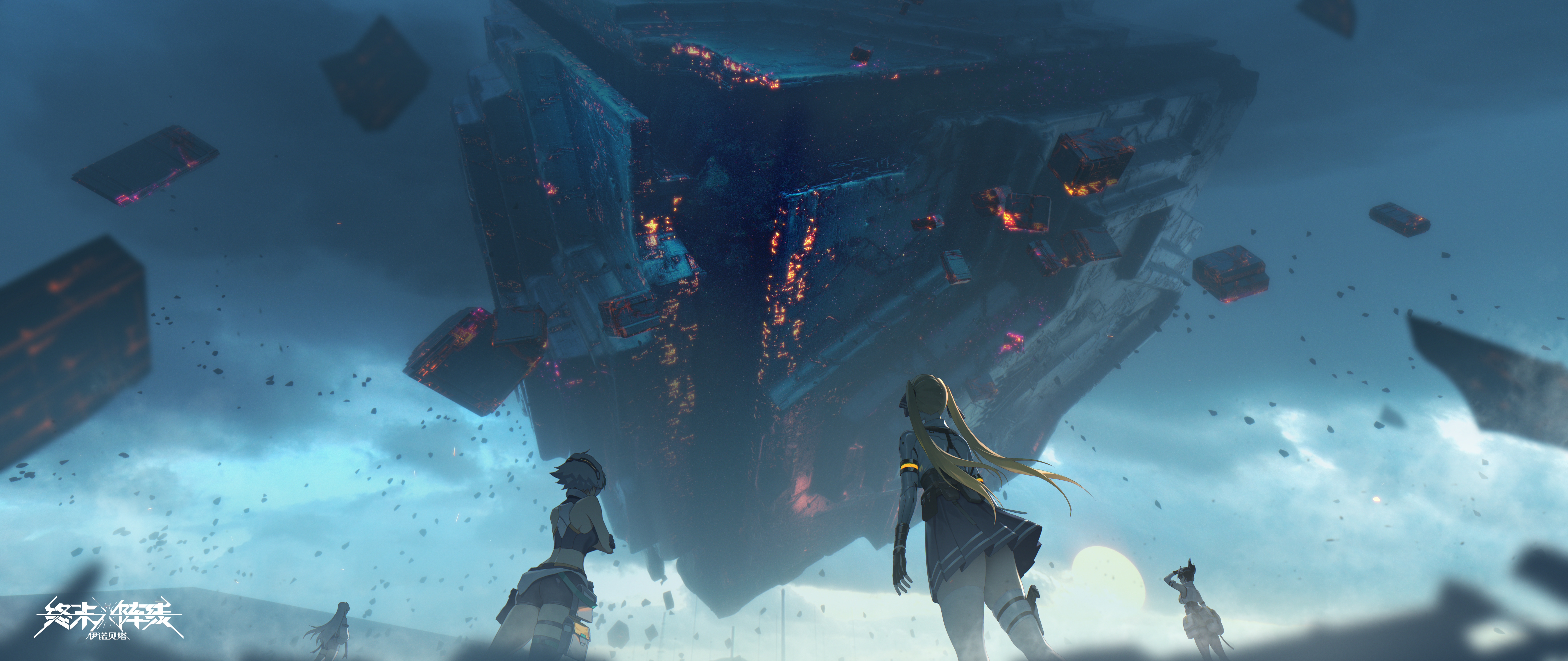 Free download Thanks Stars Final Front Inobeta Game CG Anime Girls Science Fiction Painting AI Art 8K Wallpaper, Wallpaper(s) website provided.